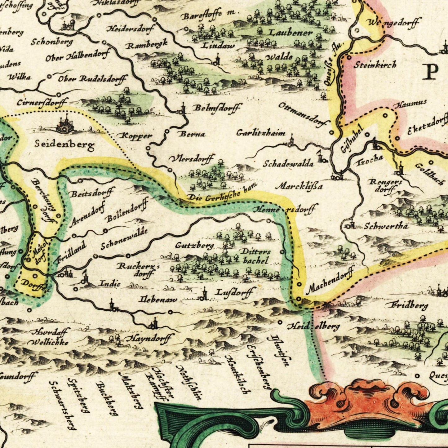 Historical city map Test product horizontal 3 sizes