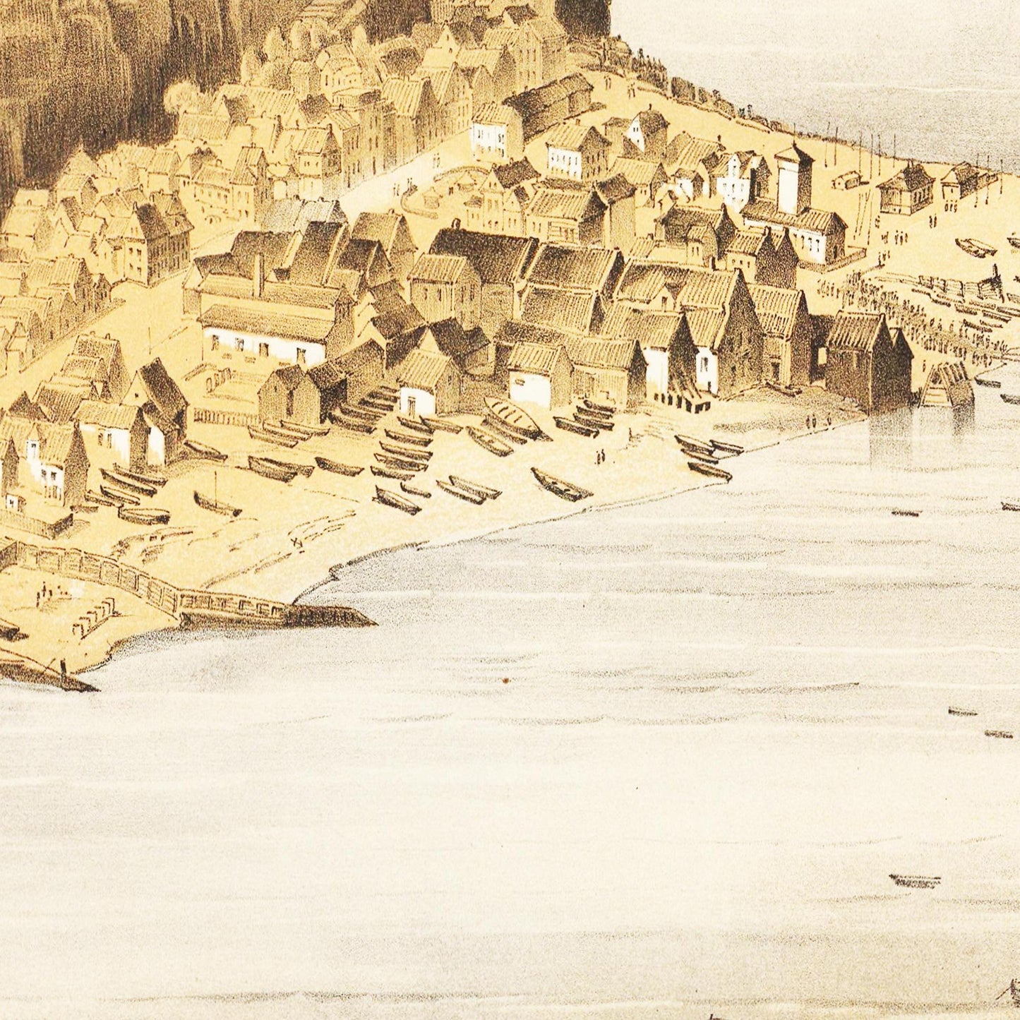Historische Ansicht Helgoland um 1855