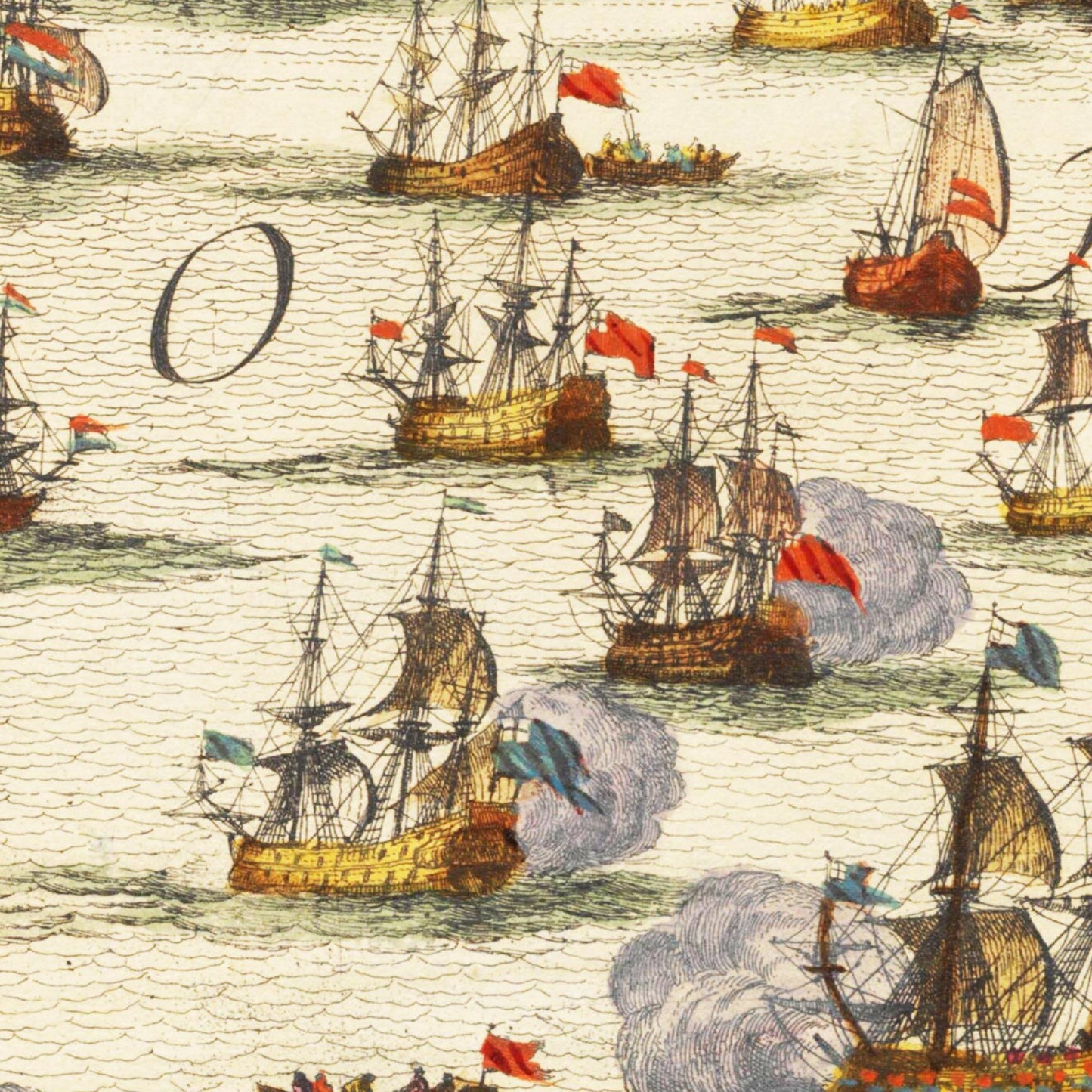 Historische Stadtansicht Lissabon um 1700