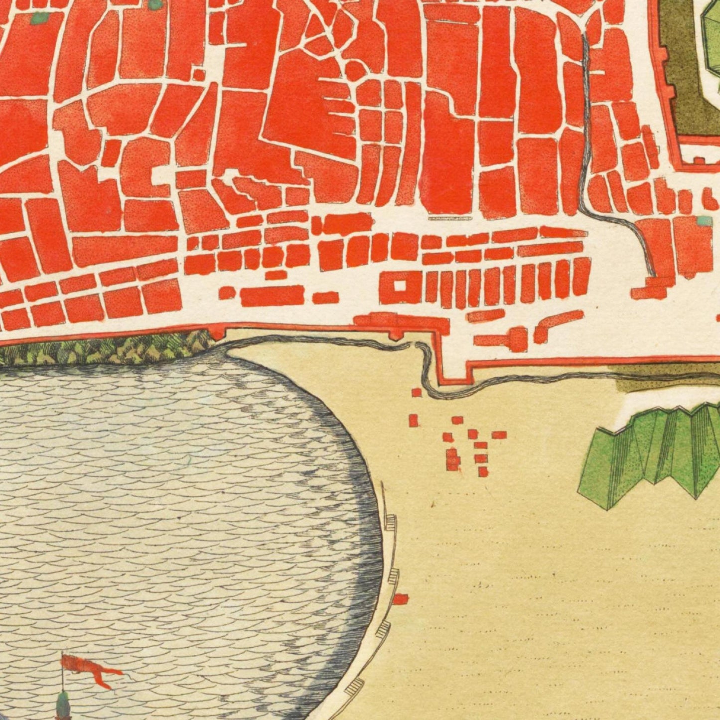 Historical city map Test product horizontal 3 sizes