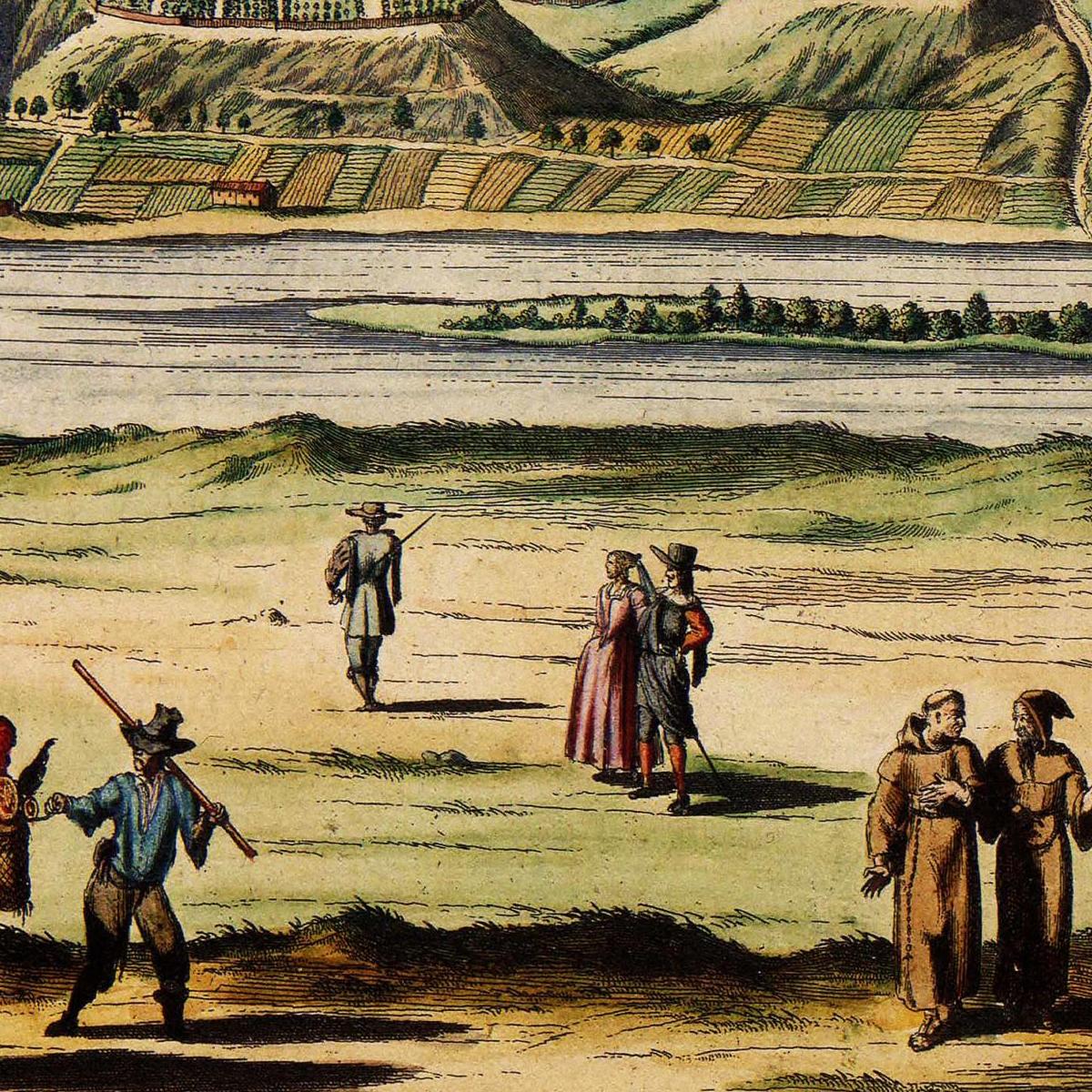 Historische Stadtansicht Madrid um 1690