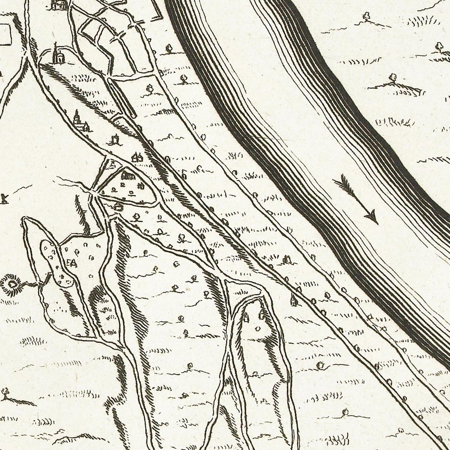 Historischer Stadtplan Belgrad um 1726