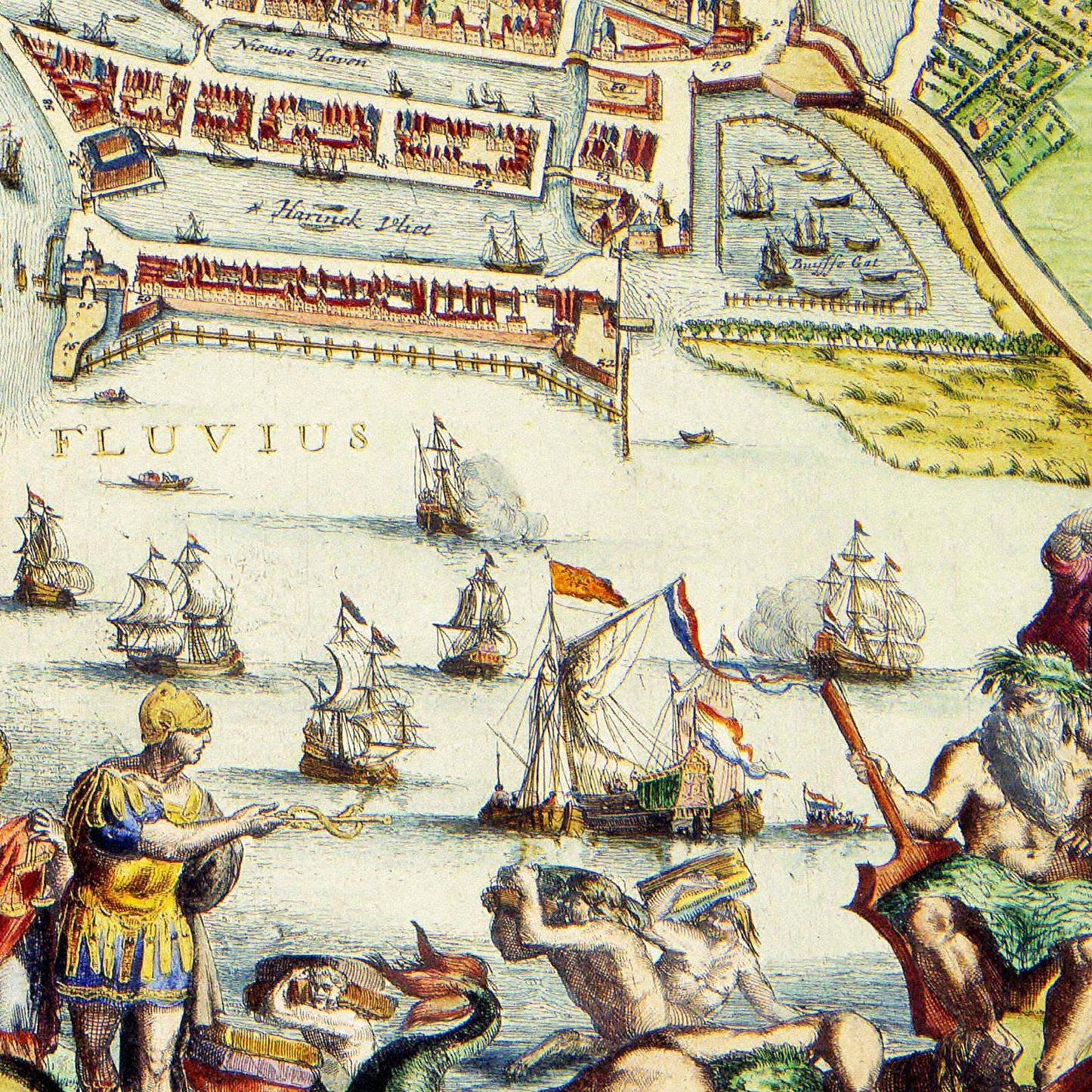 Historischer Stadtplan Rotterdam um 1689