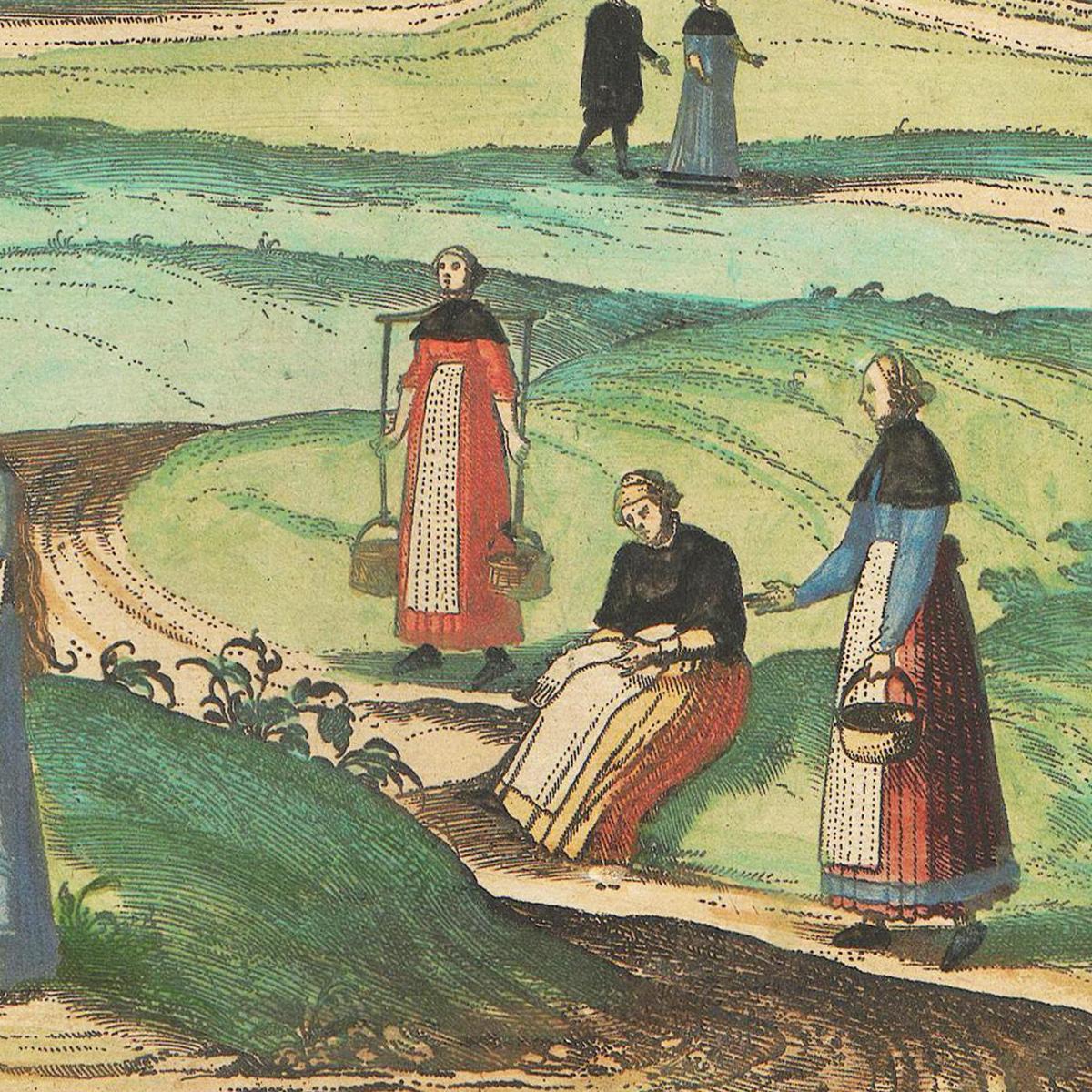 Historische Stadtansicht Danzig um 1609