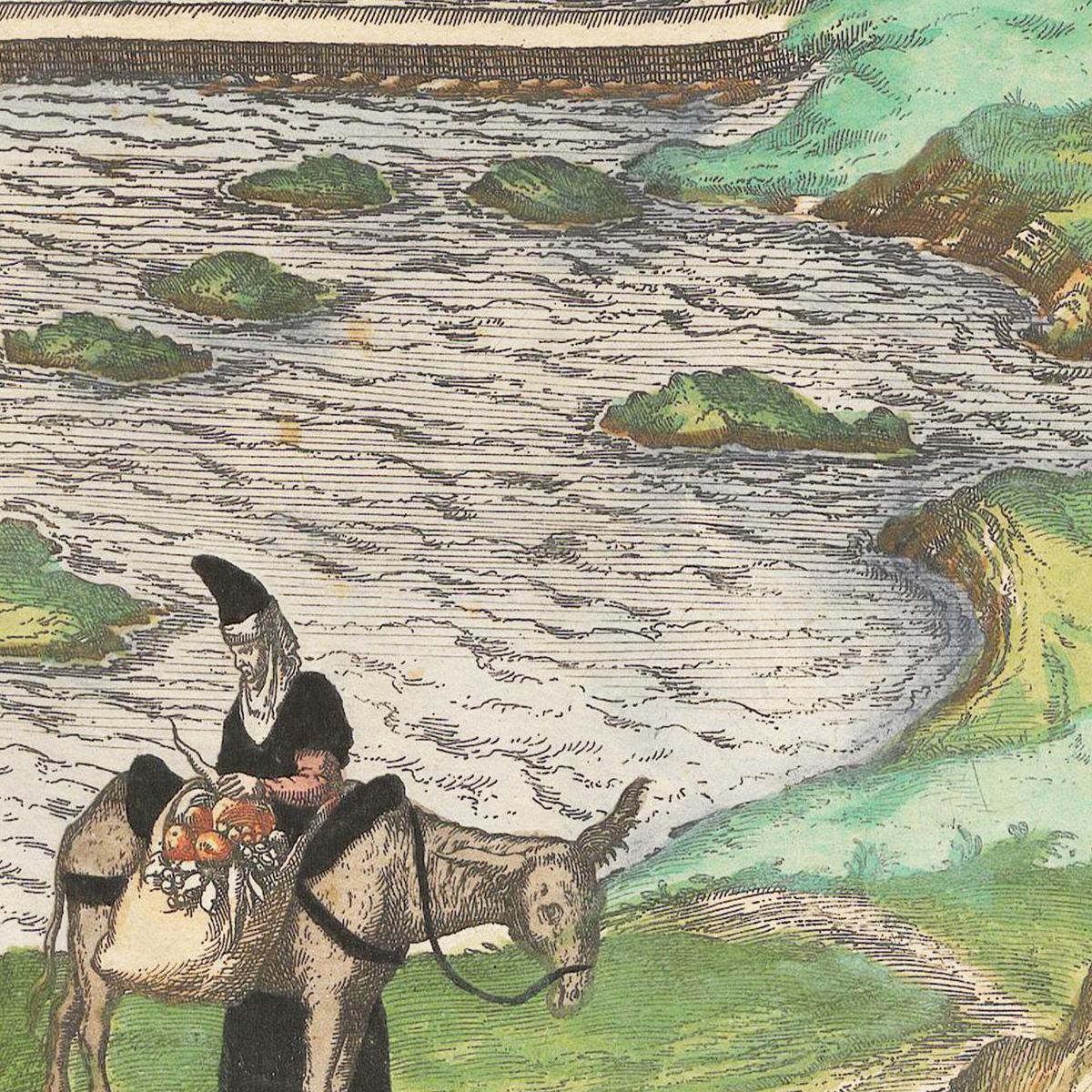 Historische Stadtansicht Santander um 1609