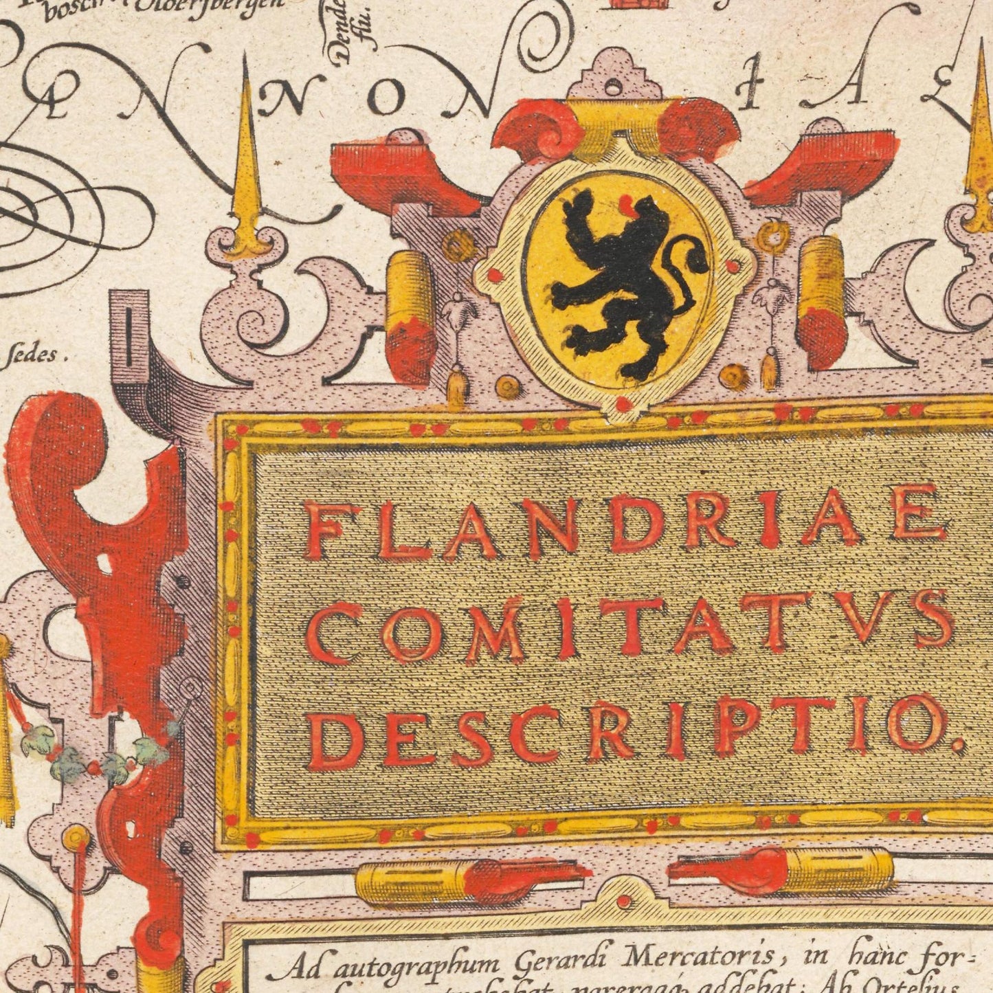 Historische Landkarte Flandern um 1609