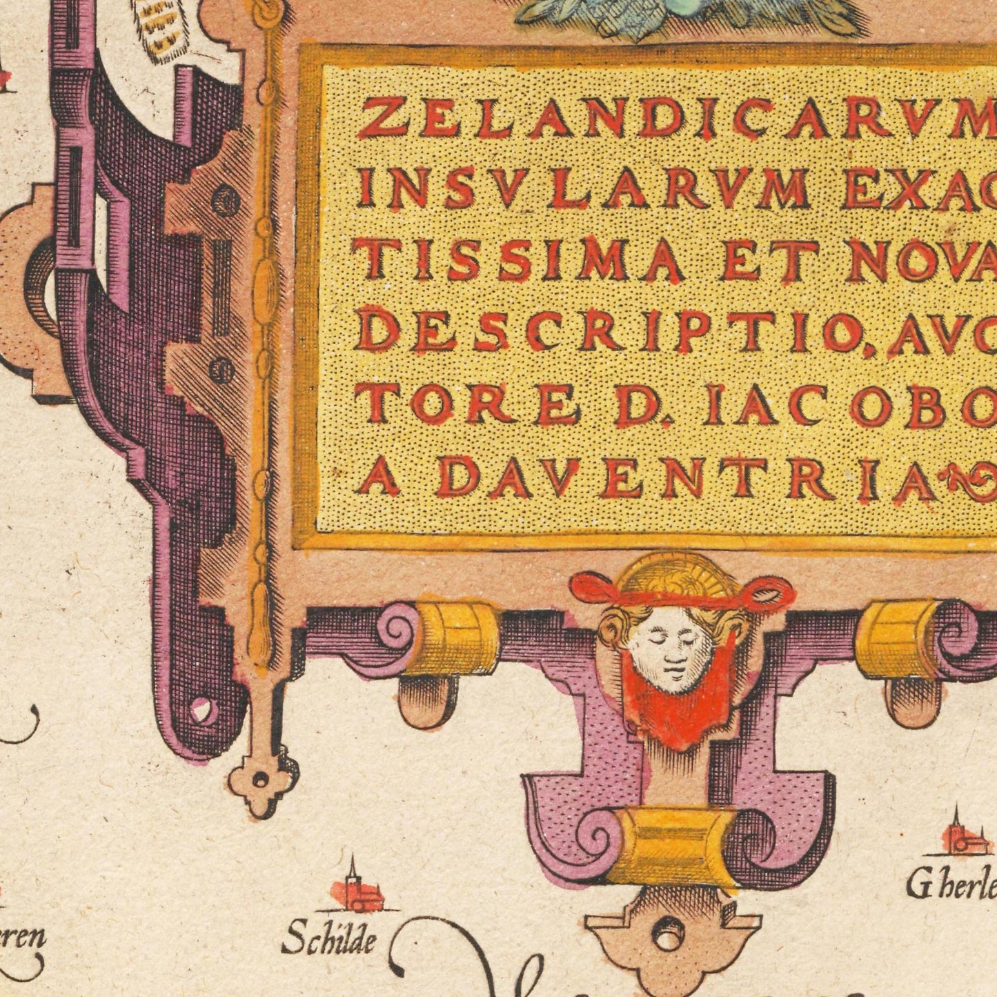 Historische Landkarte Provinz Zeeland um 1609