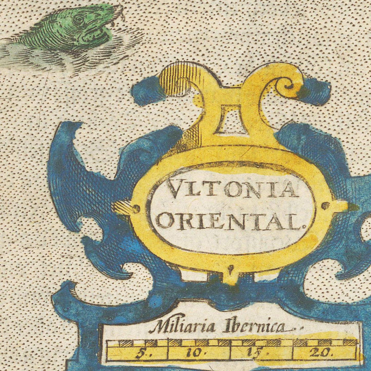Historische Landkarte Dublin um 1609