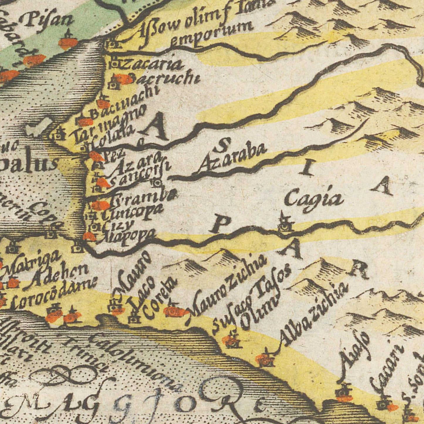 Historische Landkarte Ukraine um 1609