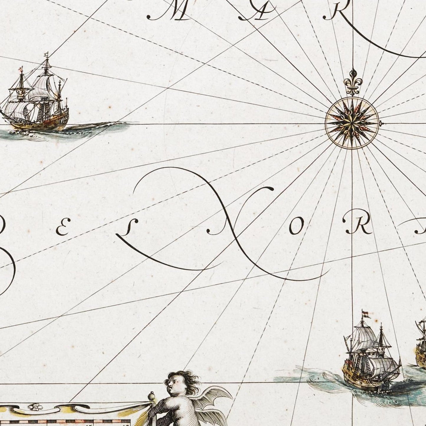 Historische Landkarte Kolonie Virginia um 1670