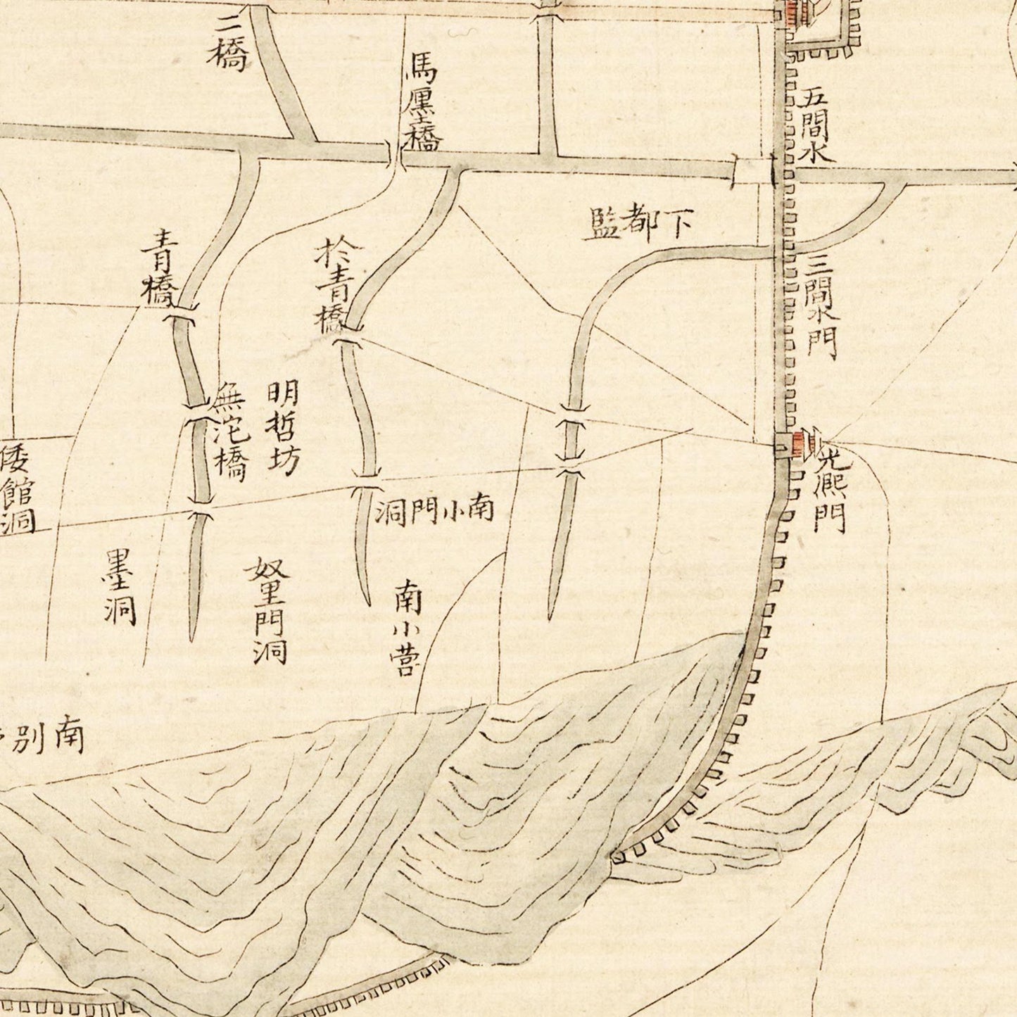 Historical city map Test product horizontal 3 sizes