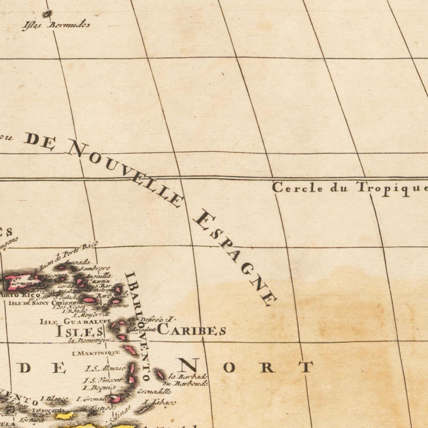 Historische Landkarte Nordamerika um 1694