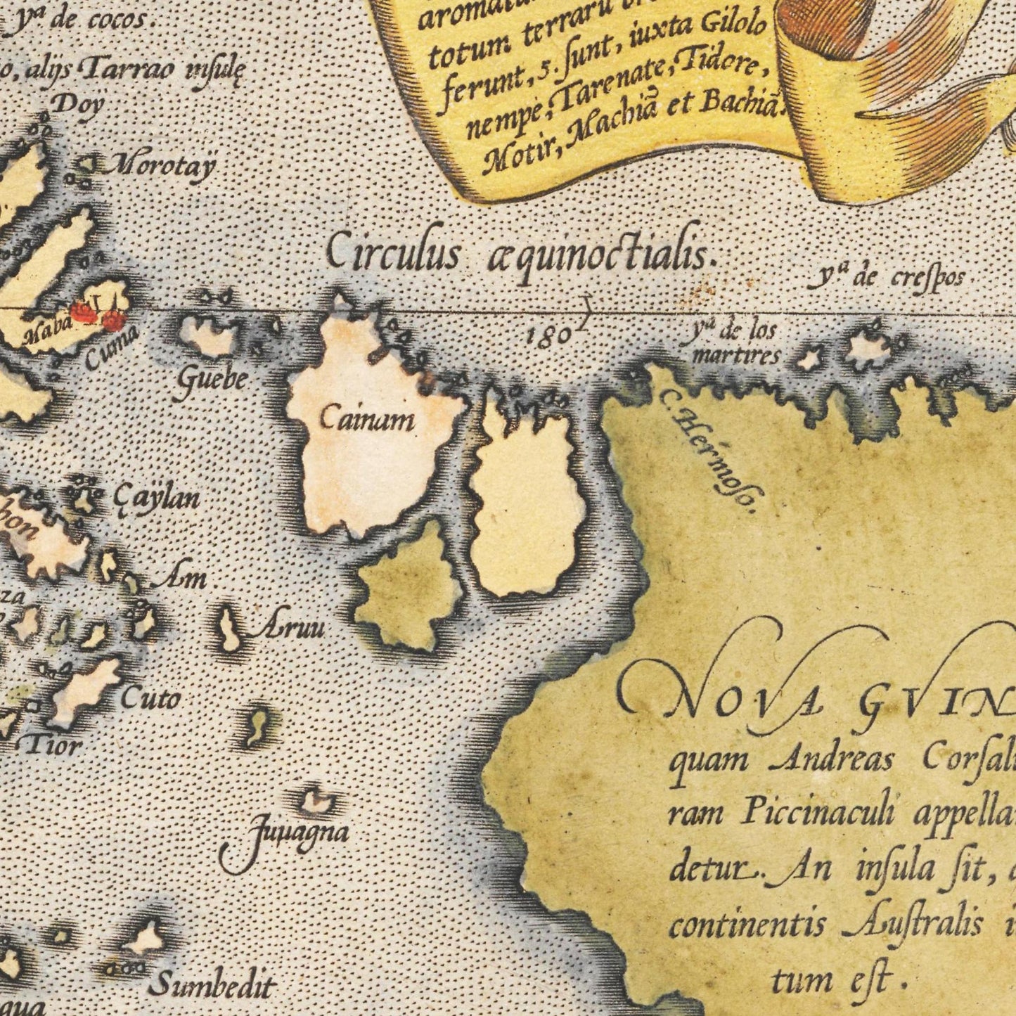 Historische Landkarte Südostasien um 1609