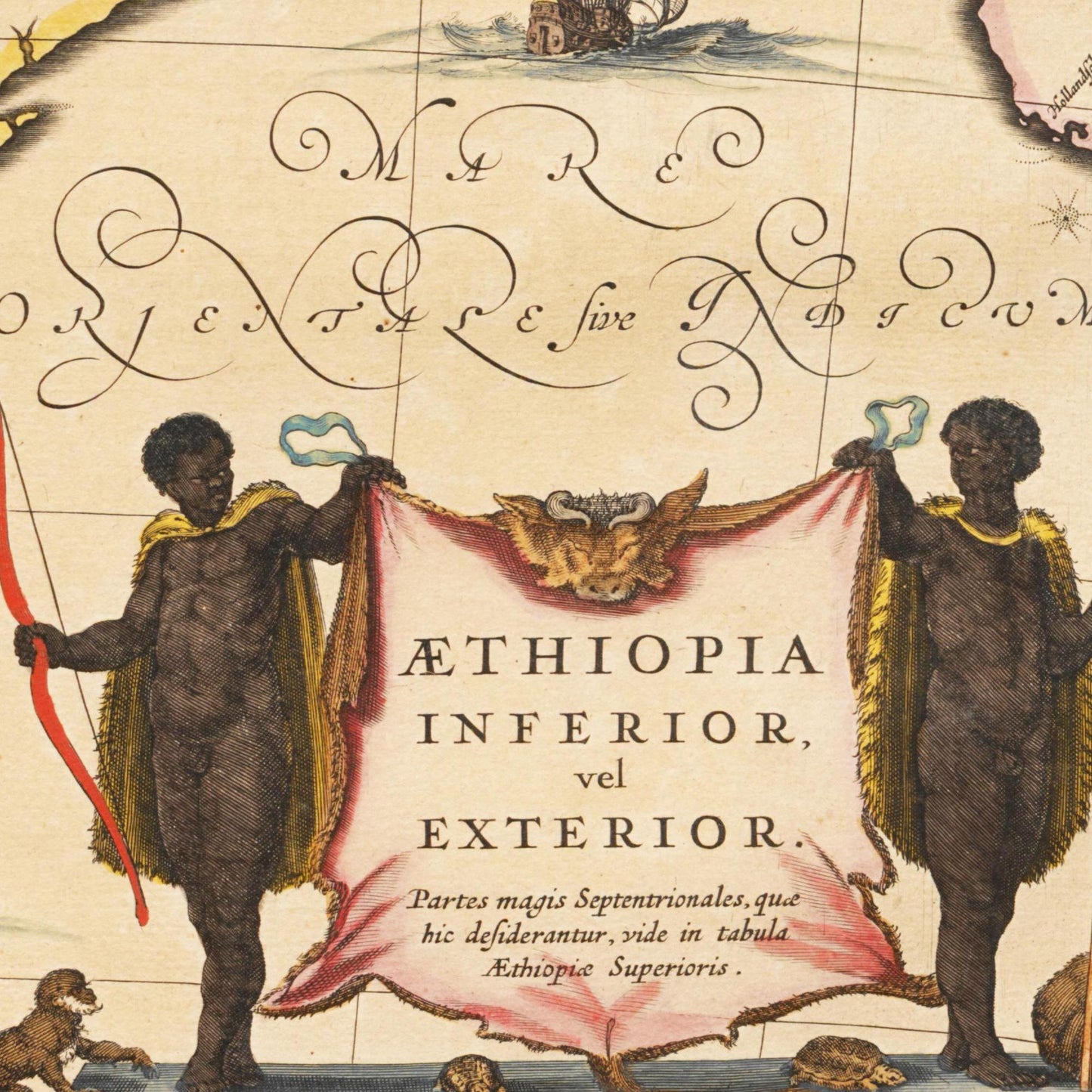 Historische Landkarte Südafrika um 1635
