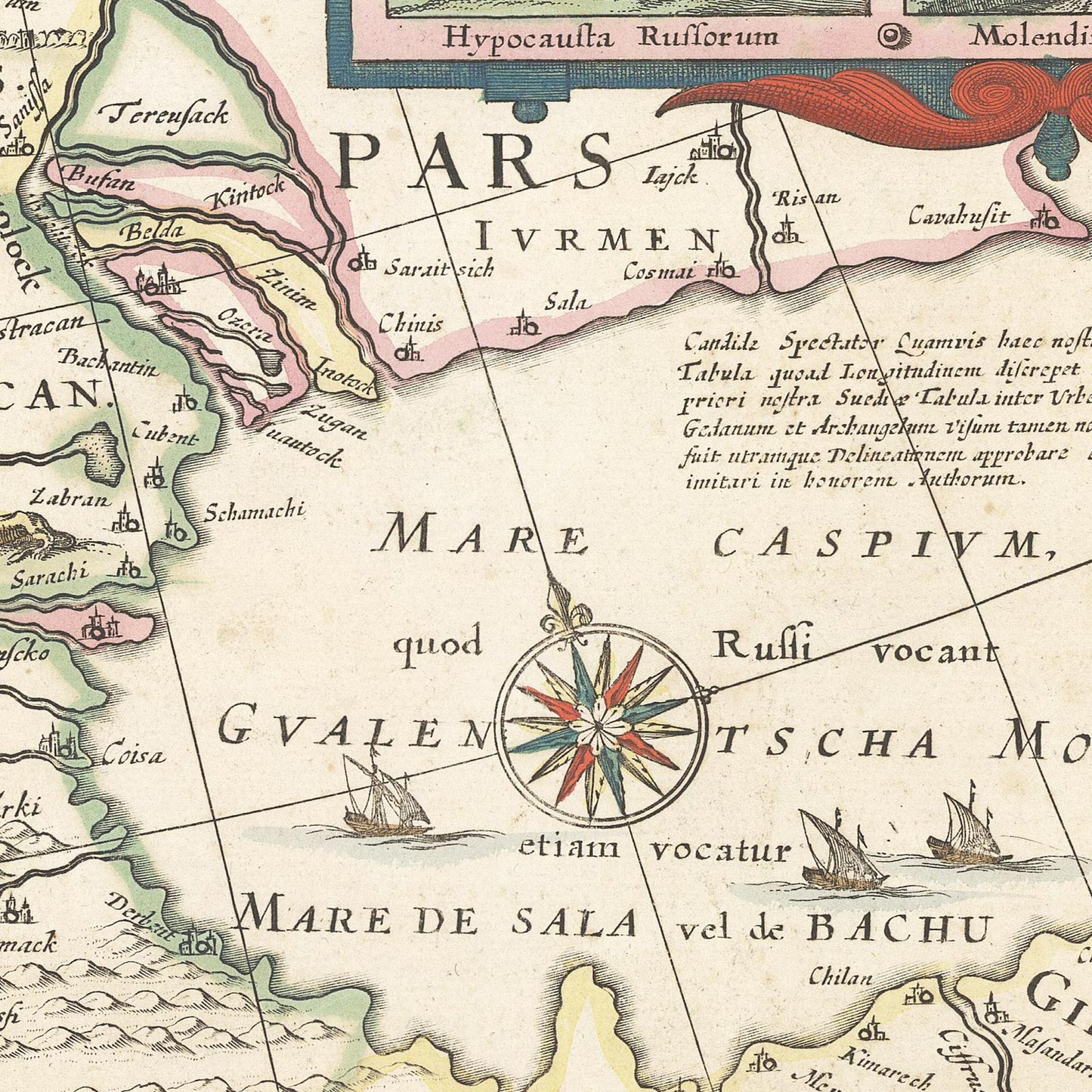 Historische Landkarte Russland um 1651