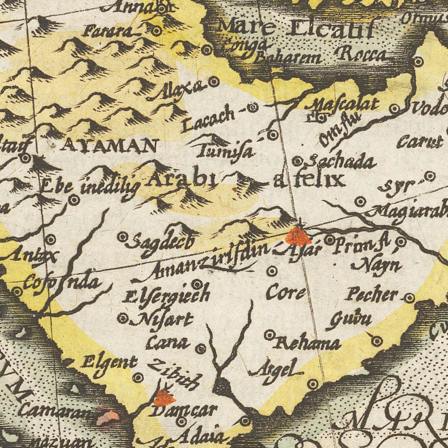Historische Landkarte Osmanisches Reich um 1609