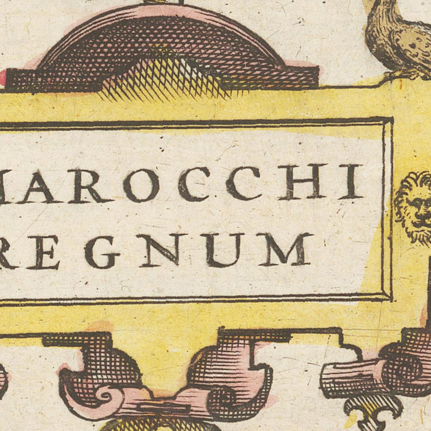 Historische Landkarte Marrakesch um 1609