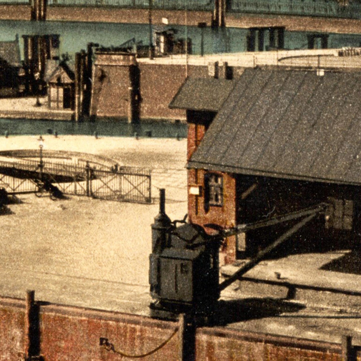Historische Ansicht Hamburger Hafen um 1895
