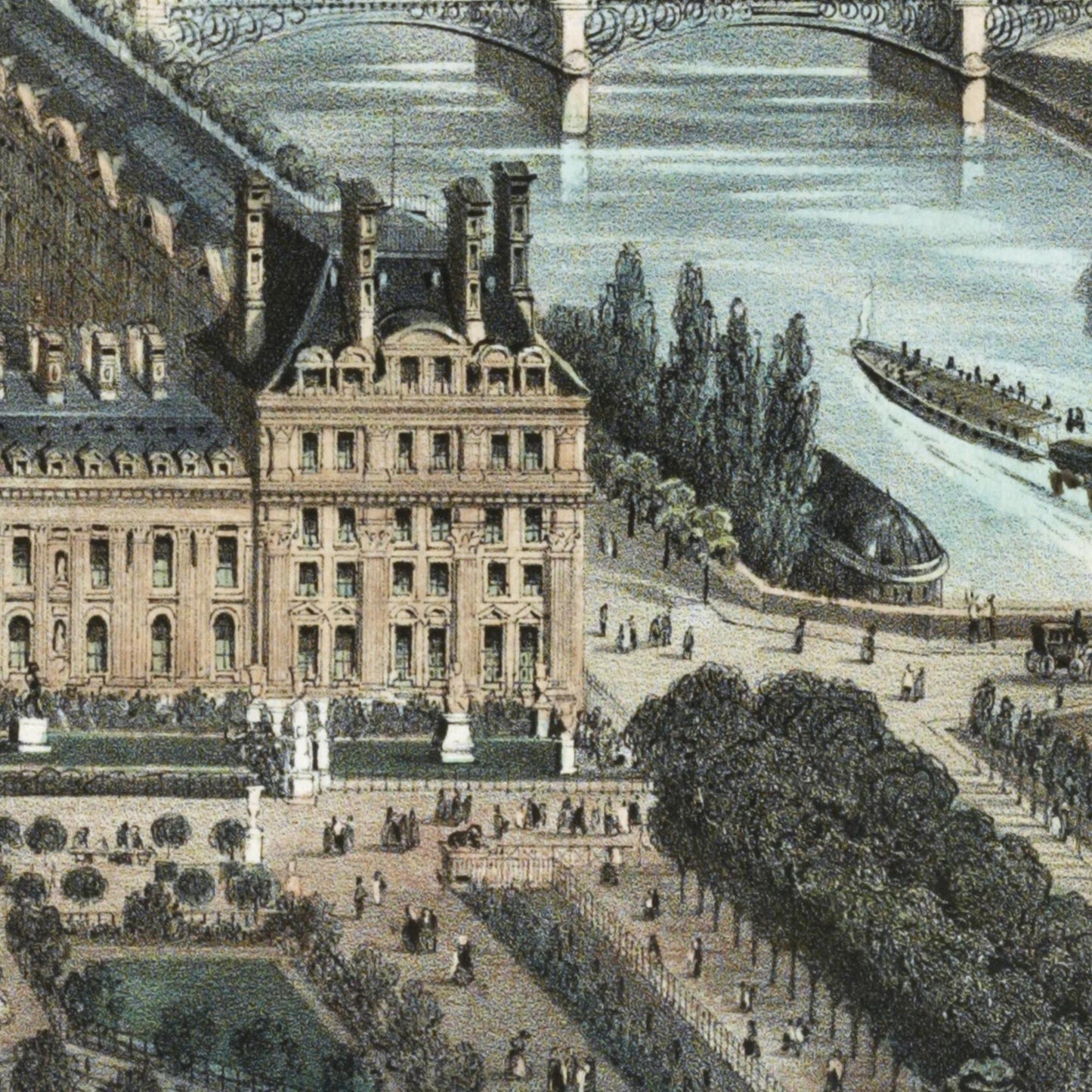 Historische Ansicht Paris um 1860