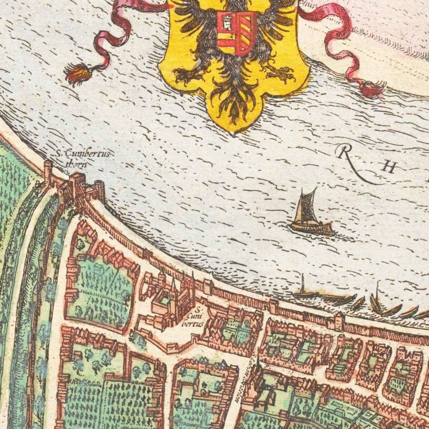 Historischer Stadtplan Köln um 1570
