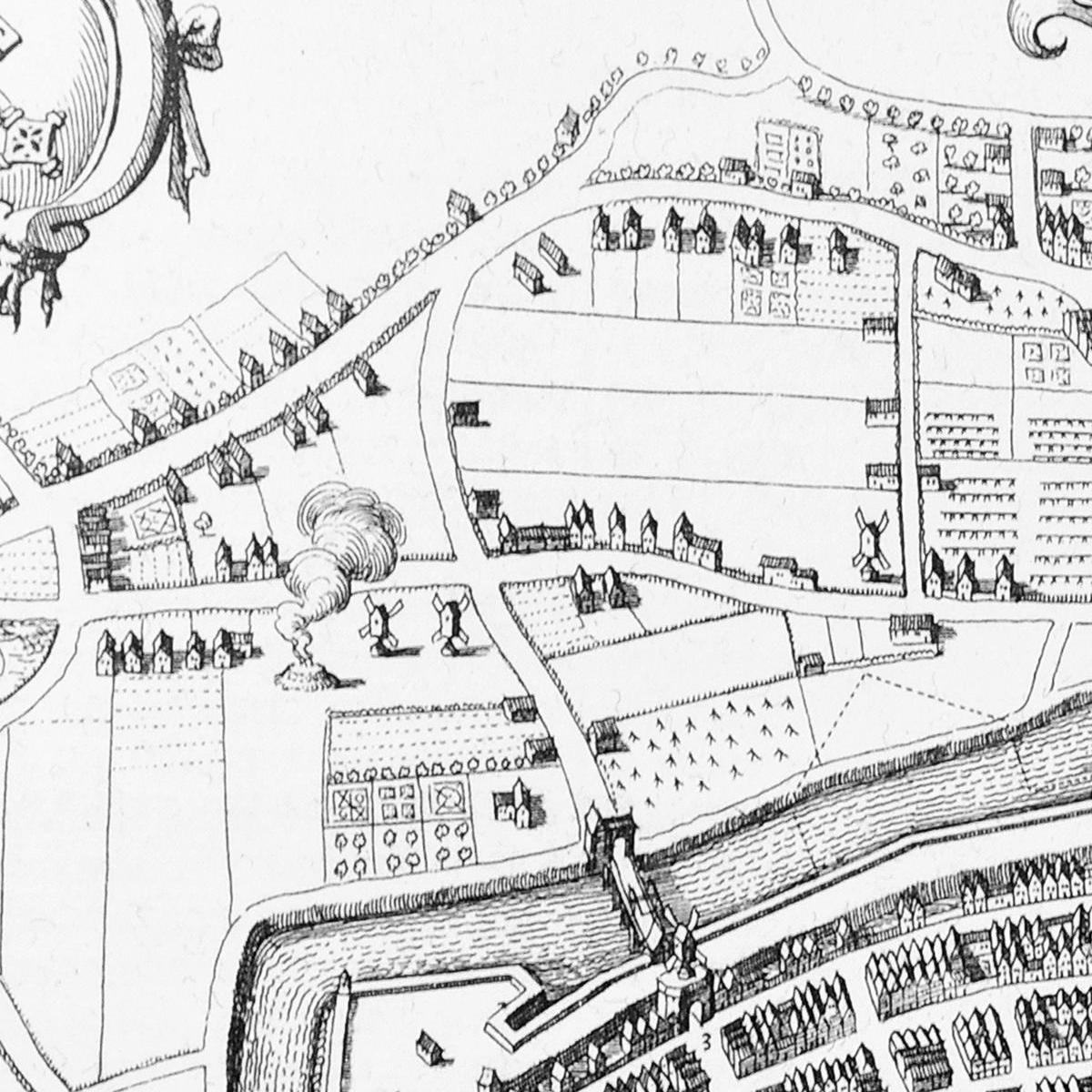 Historischer Stadtplan Bremen um 1650