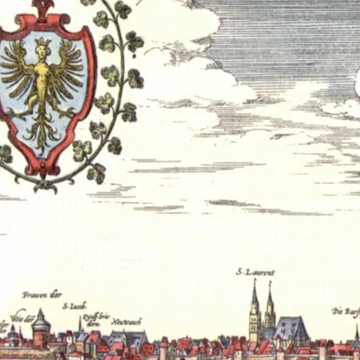 Historische Stadtansicht Nürnberg um 1575