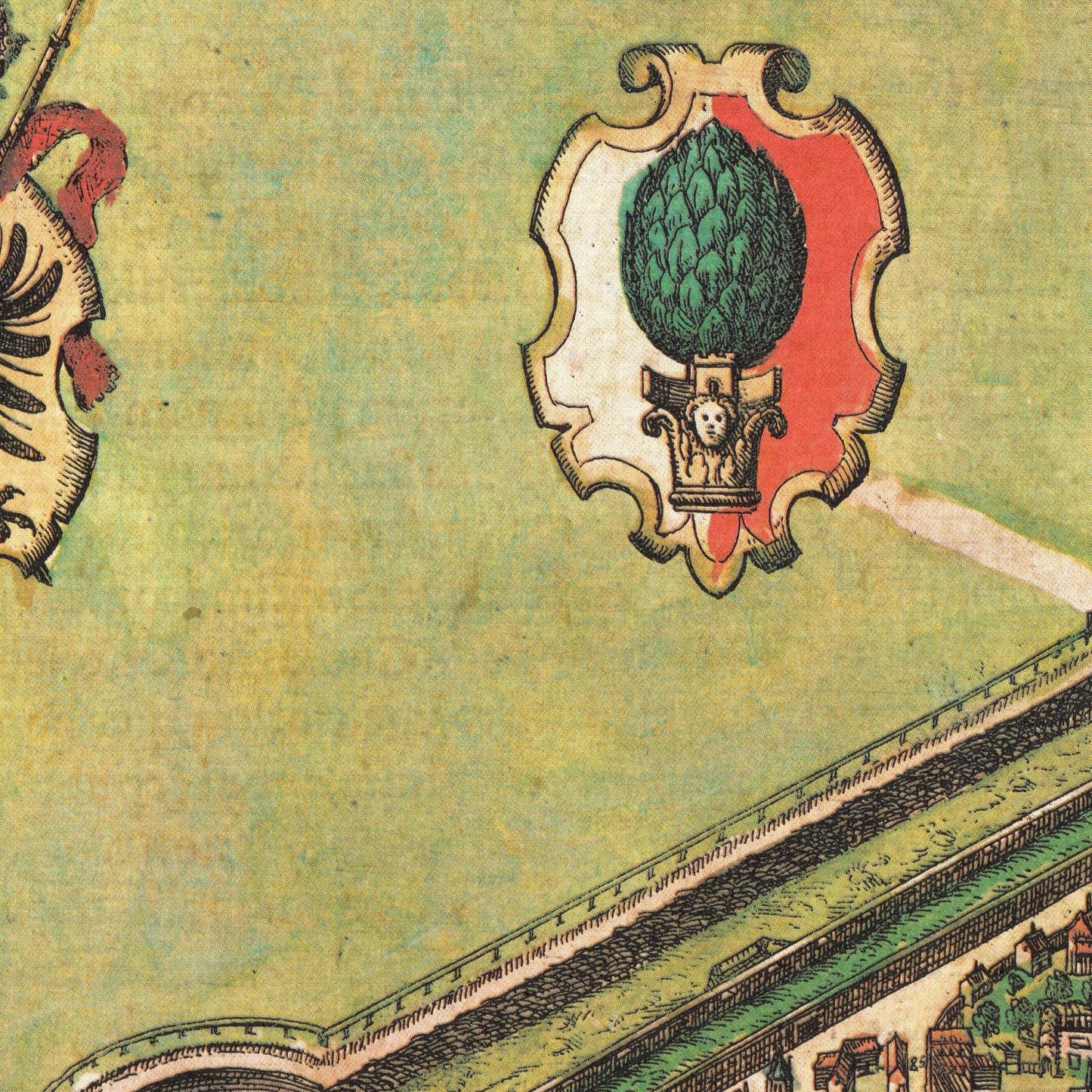 Historischer Stadtplan Augsburg um 1572