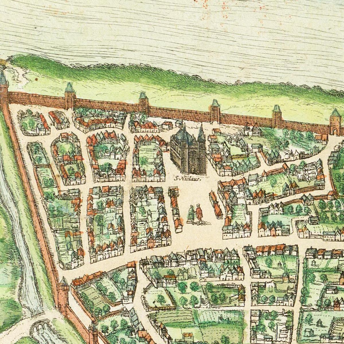 Historical city map Test product horizontal 3 sizes