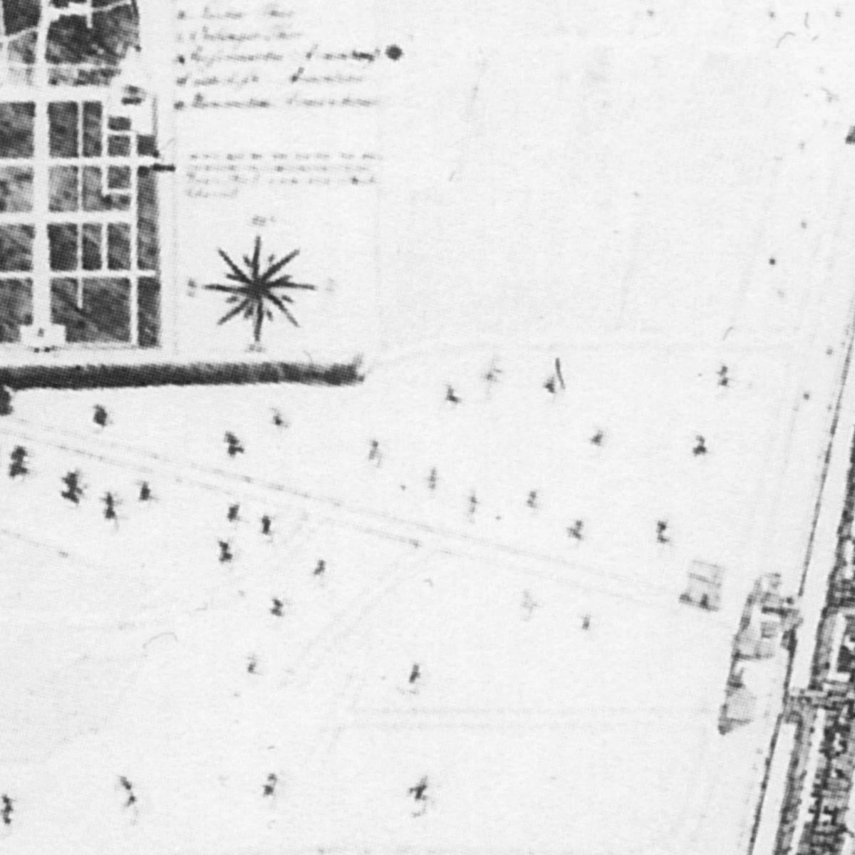 Historische Stadtansicht Krefeld um 1786