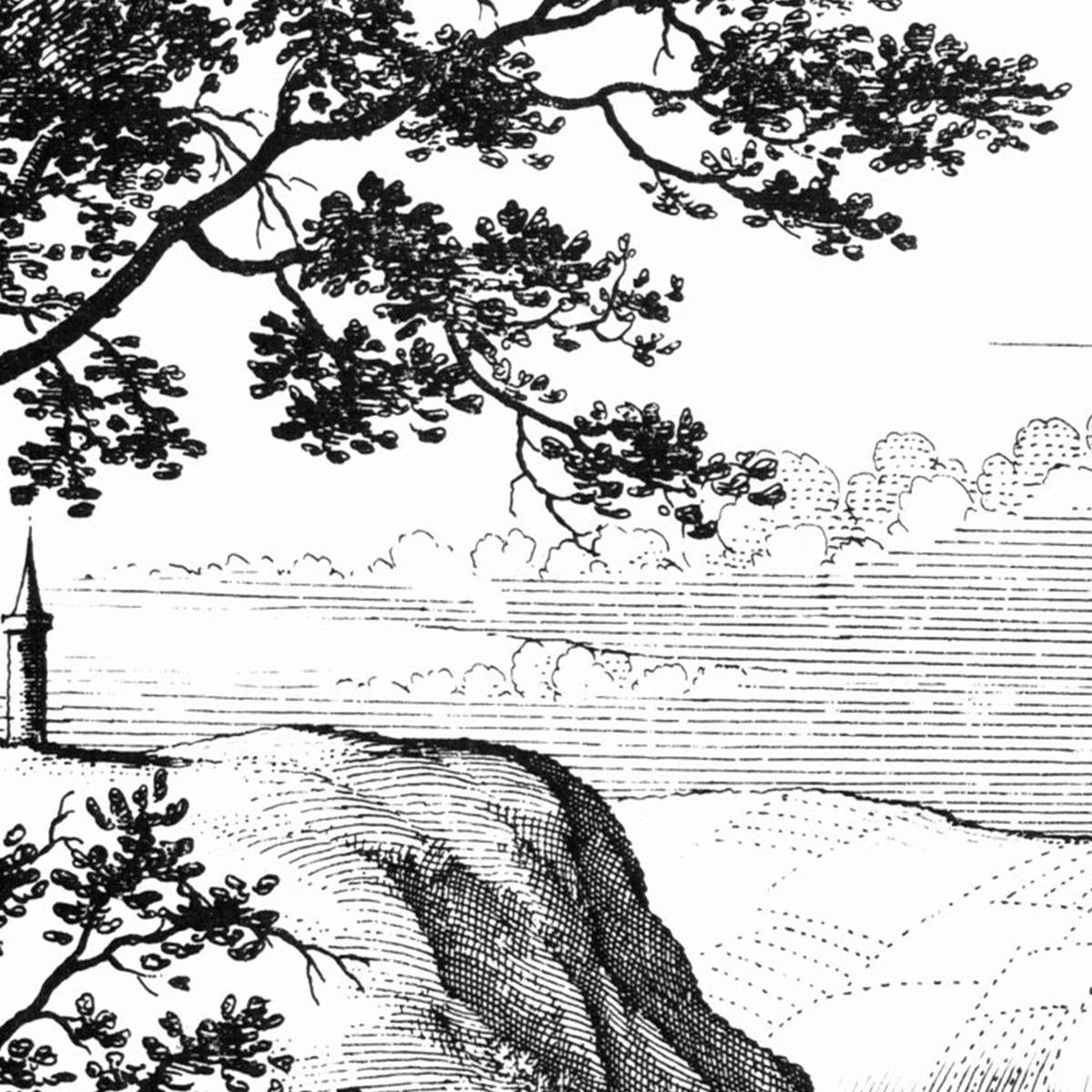 Historische Stadtansicht Jena um 1650
