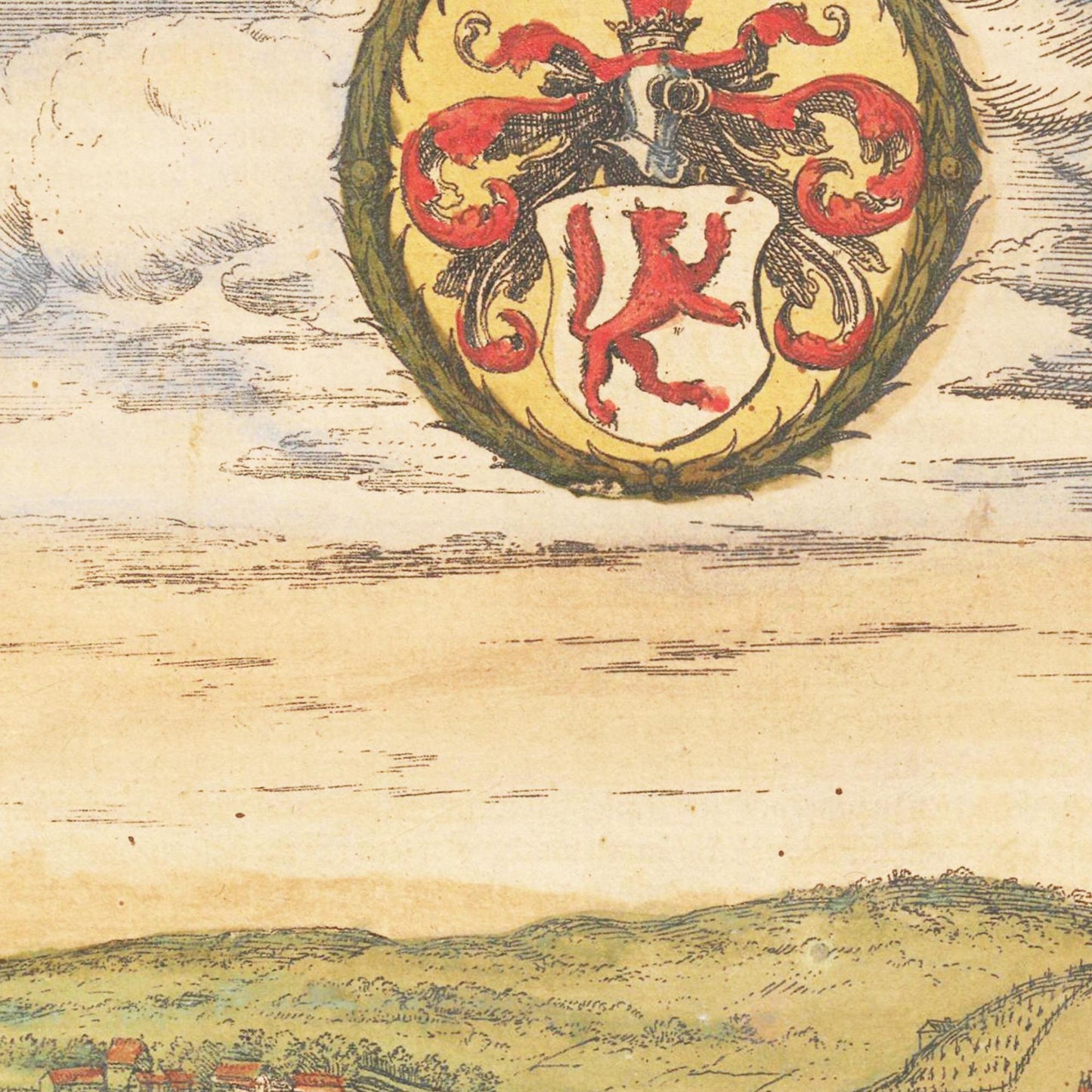 Historische Stadtansicht Passau um 1582