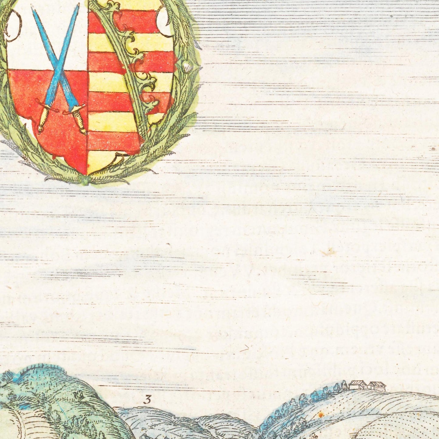 Historische Stadtansicht Meißen um 1575