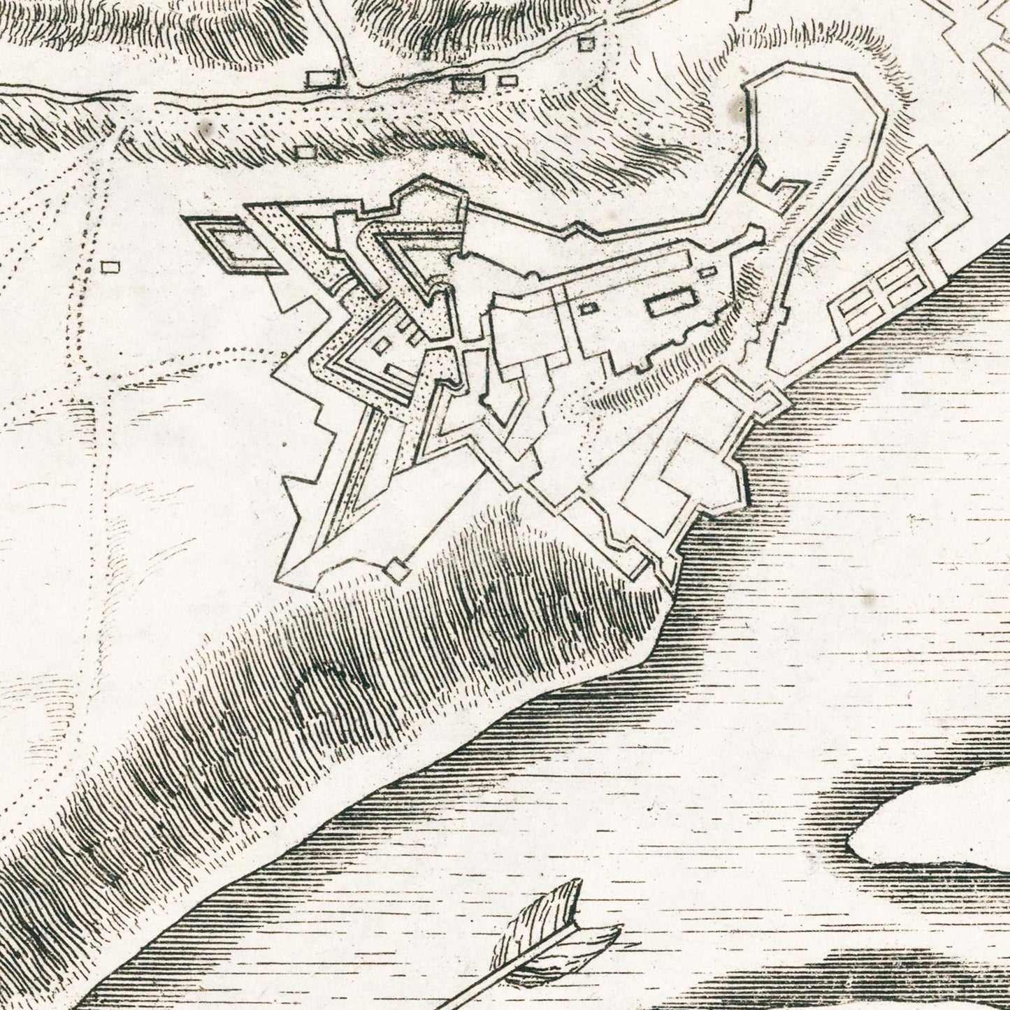 Historischer Stadtplan Koblenz um 1696