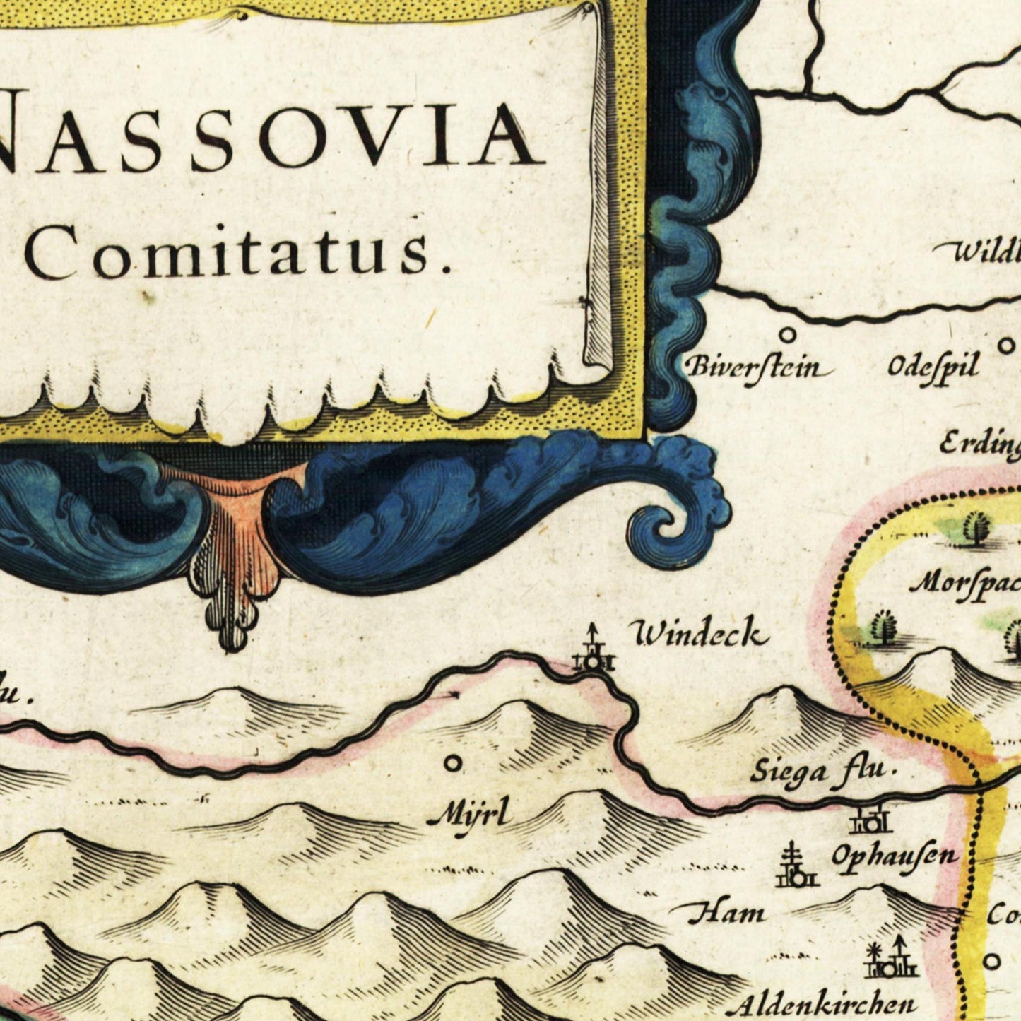 Historical city map Test product horizontal 3 sizes