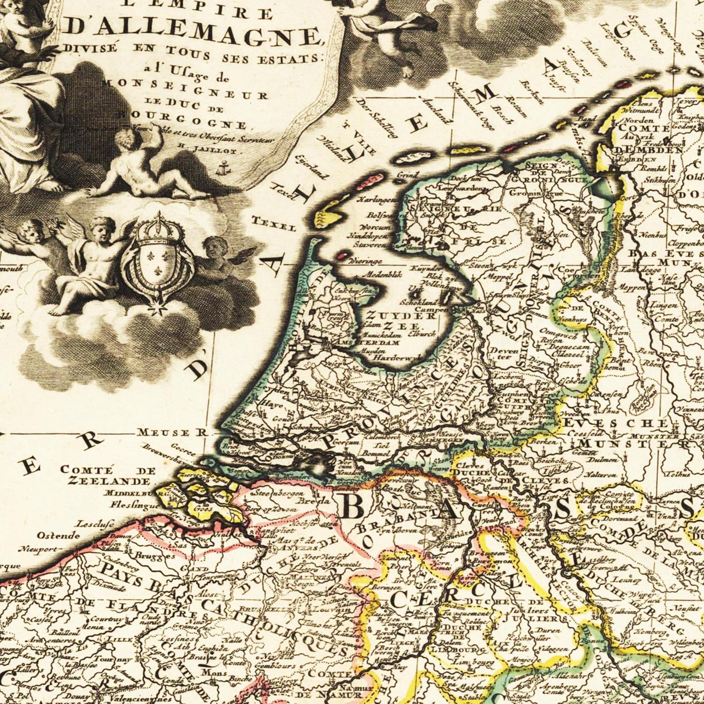 Historische Landkarte Deutschland um 1690