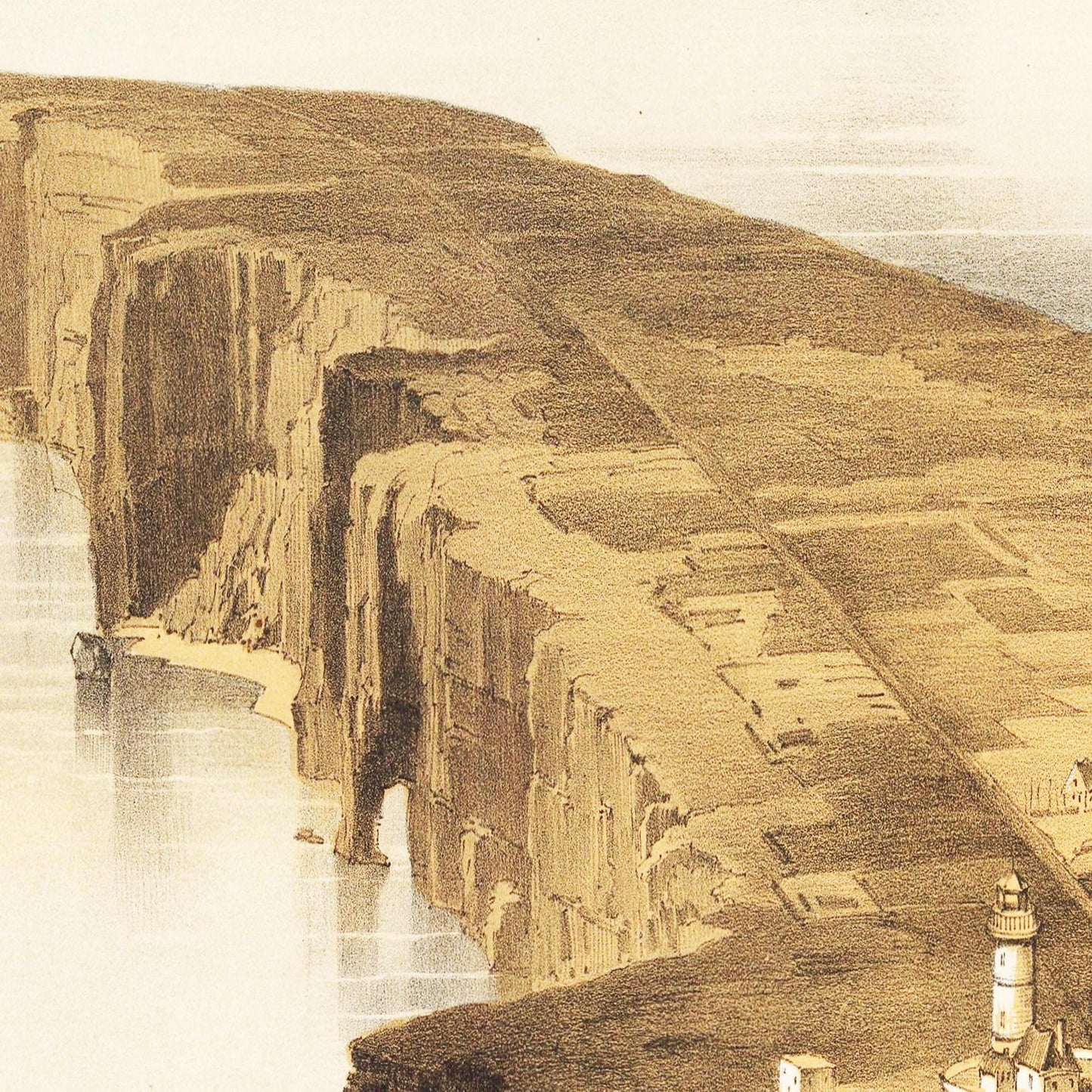 Historische Ansicht Helgoland um 1855