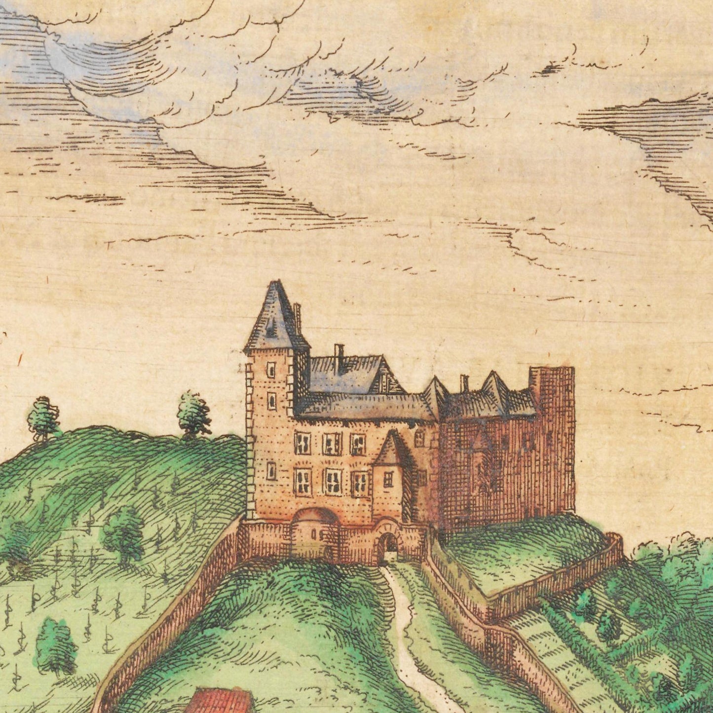 Historische Stadtansicht Bratislava um 1592