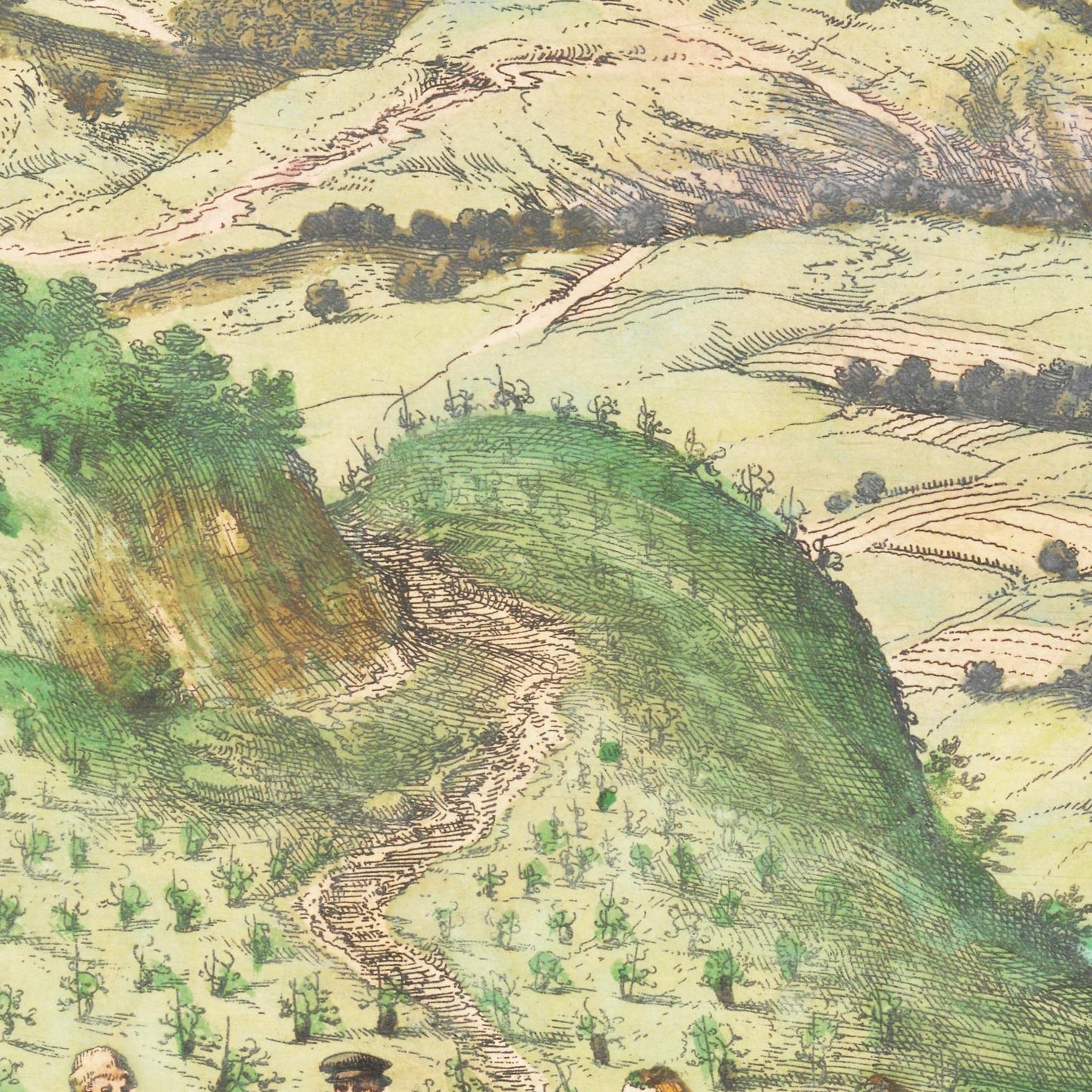 Historische Stadtansicht Brixen um 1592