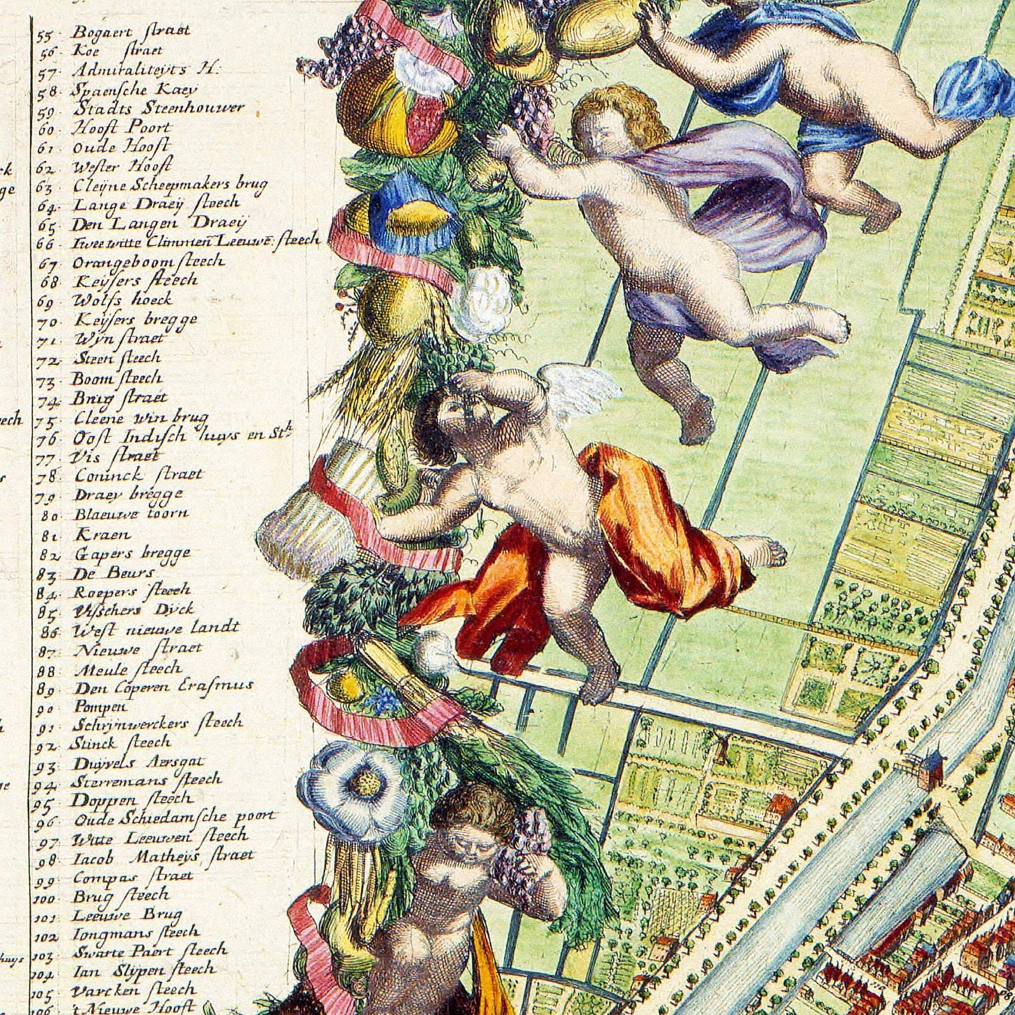 Historischer Stadtplan Rotterdam um 1689