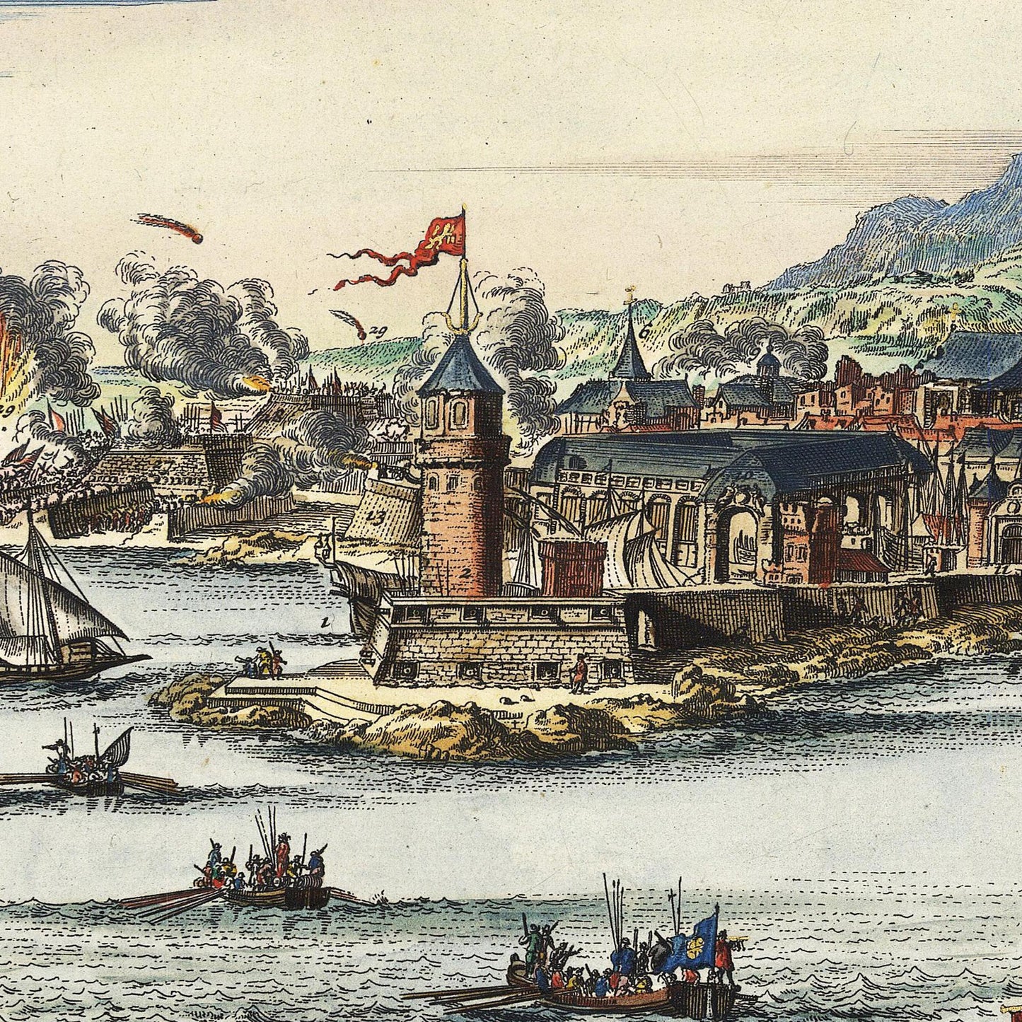 Historische Landkarte Kreta um 1668
