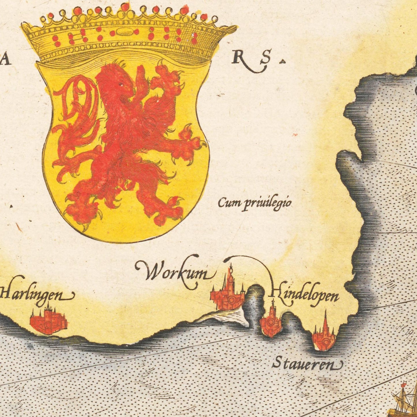 Historische Landkarte Provinz Holland um 1609