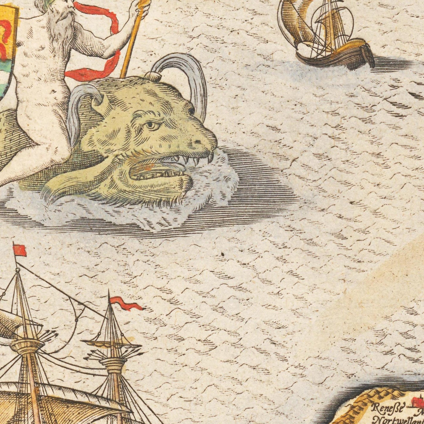 Historische Landkarte Provinz Zeeland um 1609