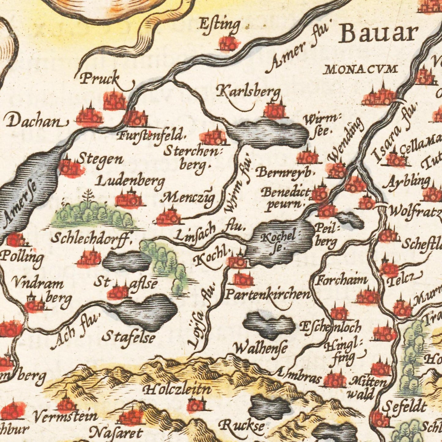 Historical city map Test product horizontal 3 sizes