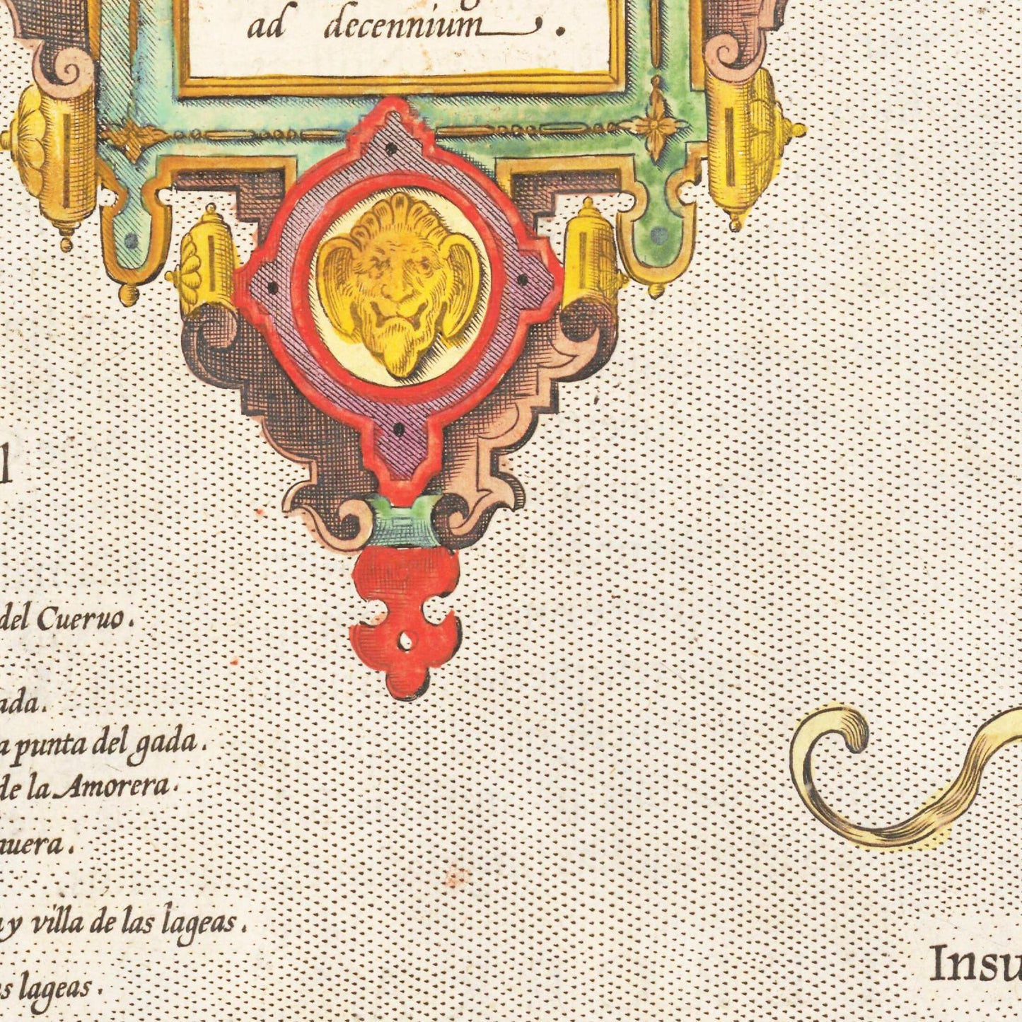 Historische Landkarte Azoren um 1609