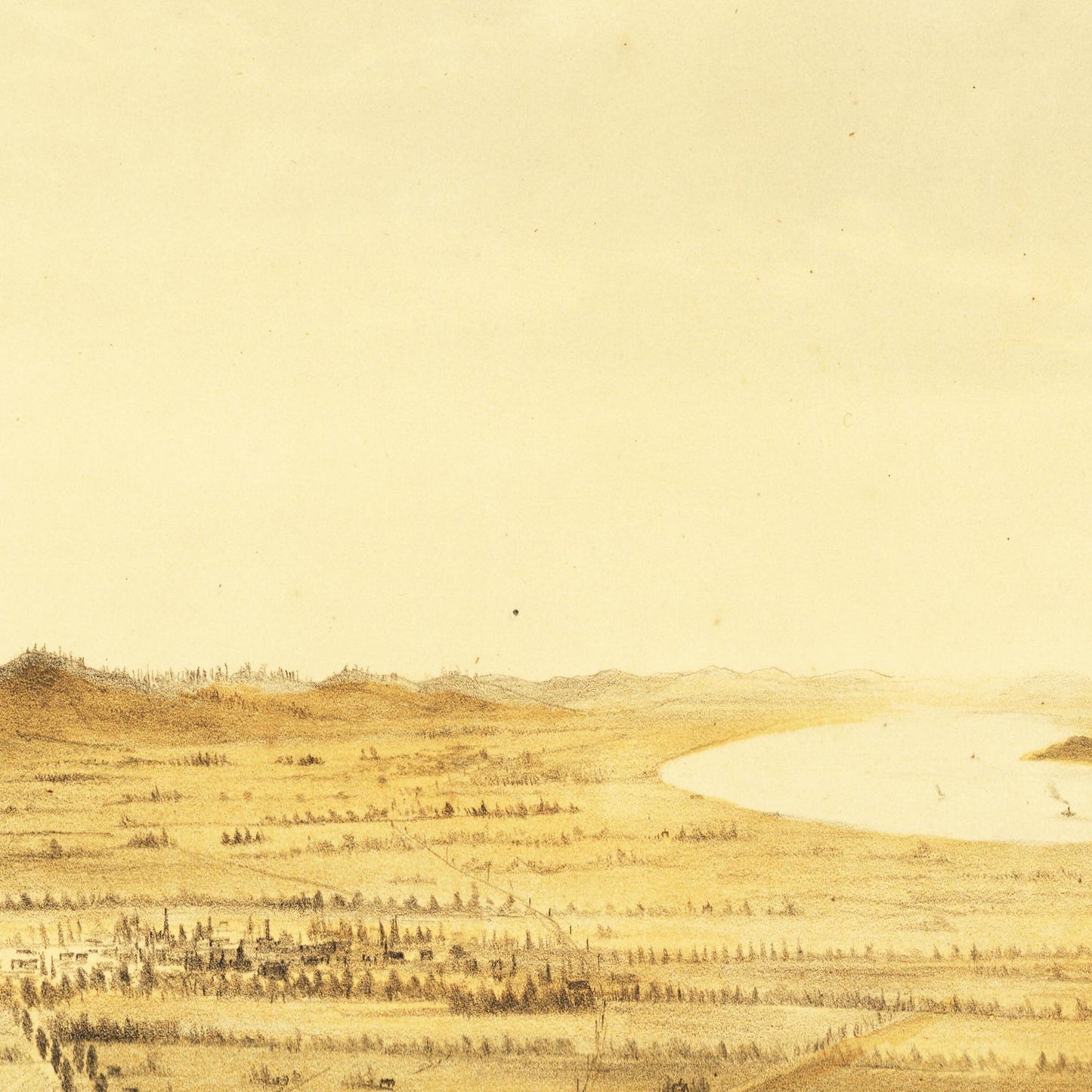 Historische Stadtansicht San José um 1875