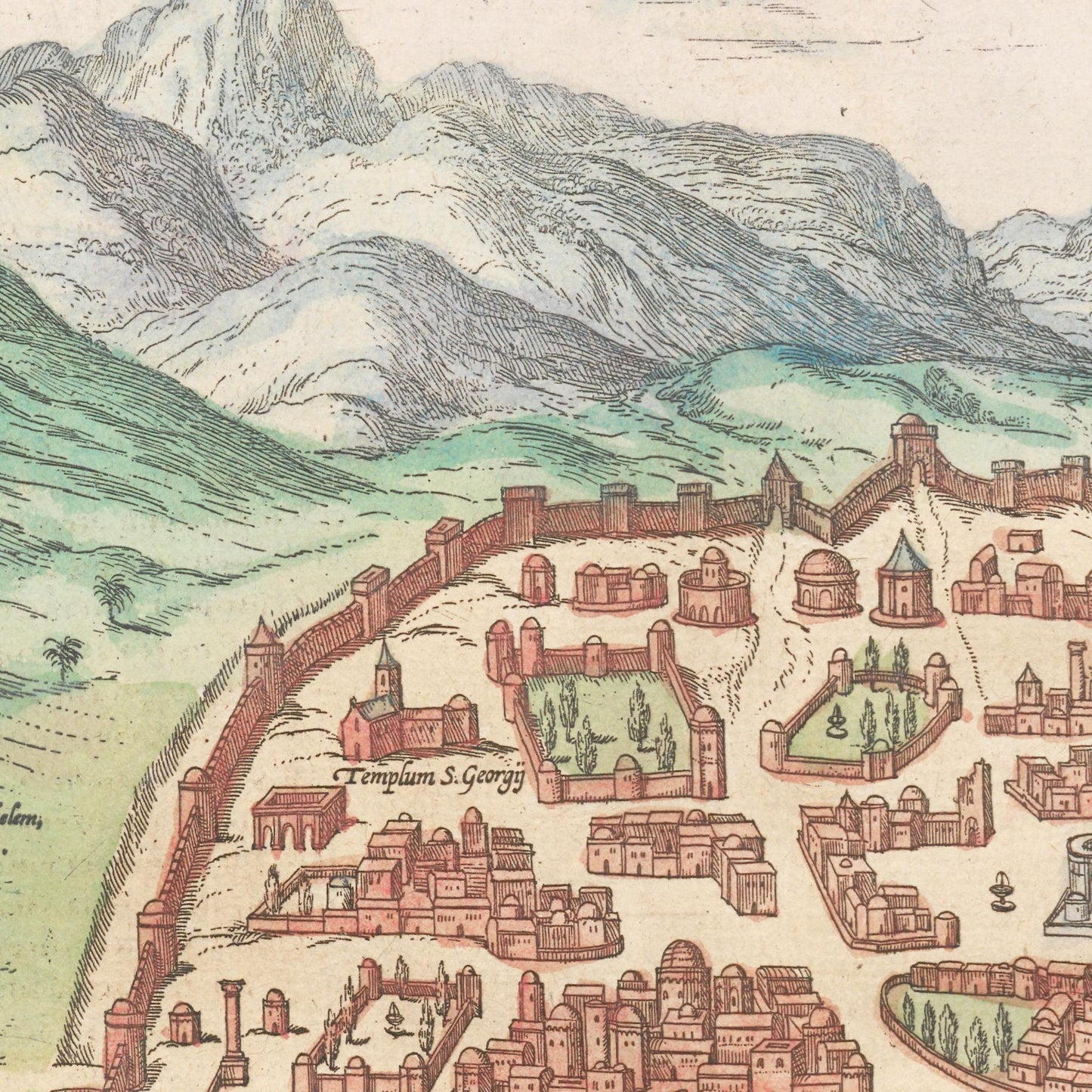 Historical city map Test product horizontal 3 sizes