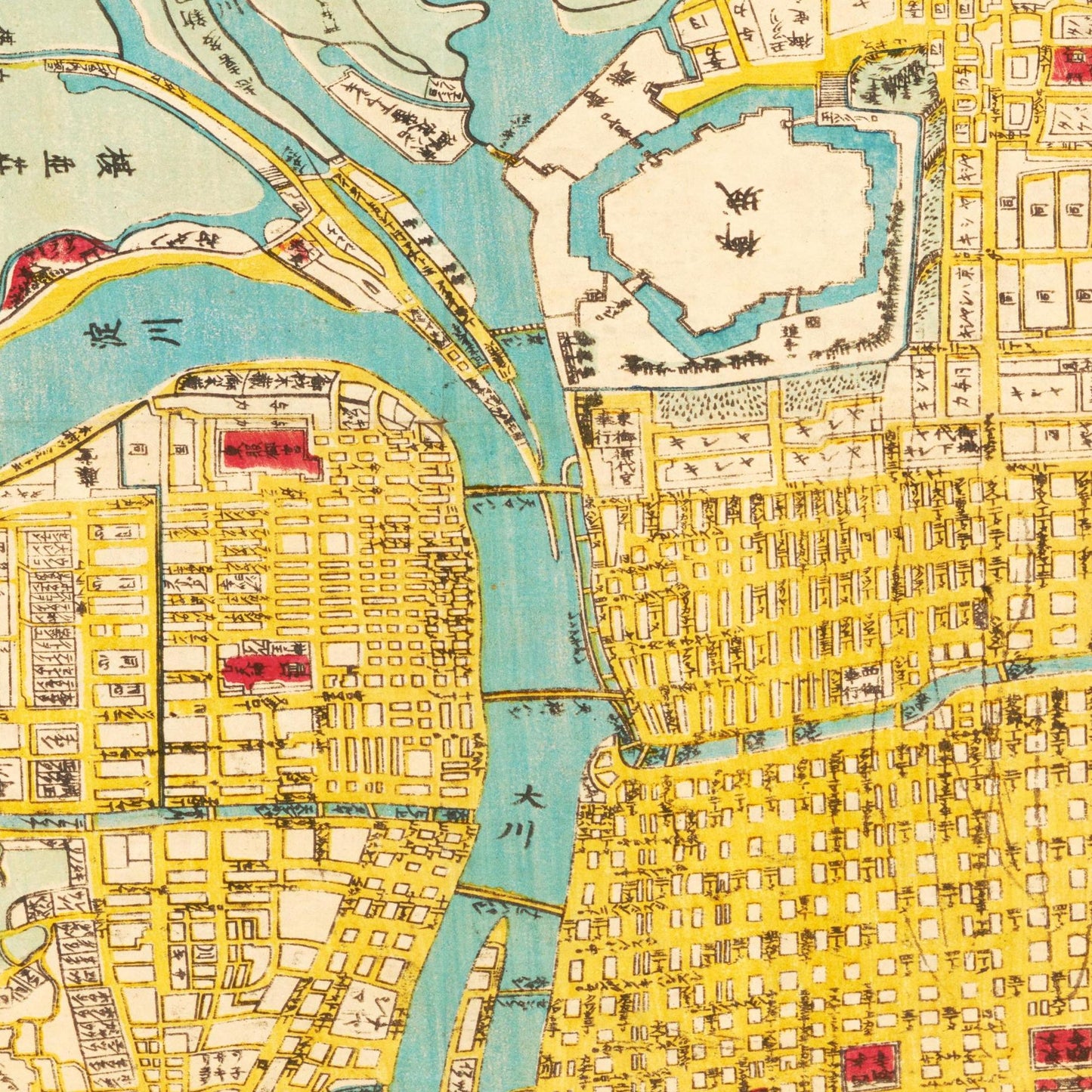 Historical city map Test product horizontal 3 sizes