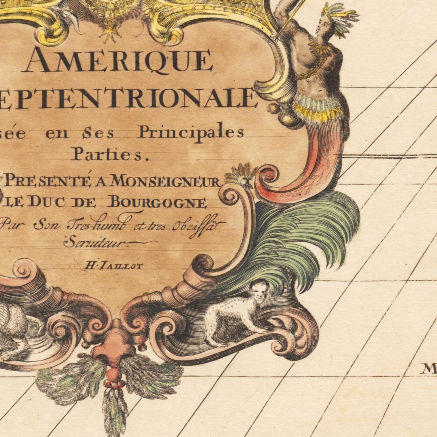 Historische Landkarte Nordamerika um 1694