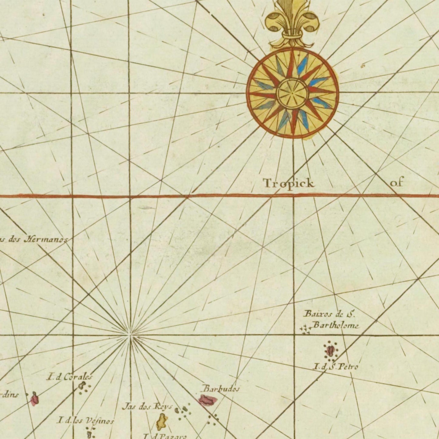 Historische Landkarte Ozeanien um 1705