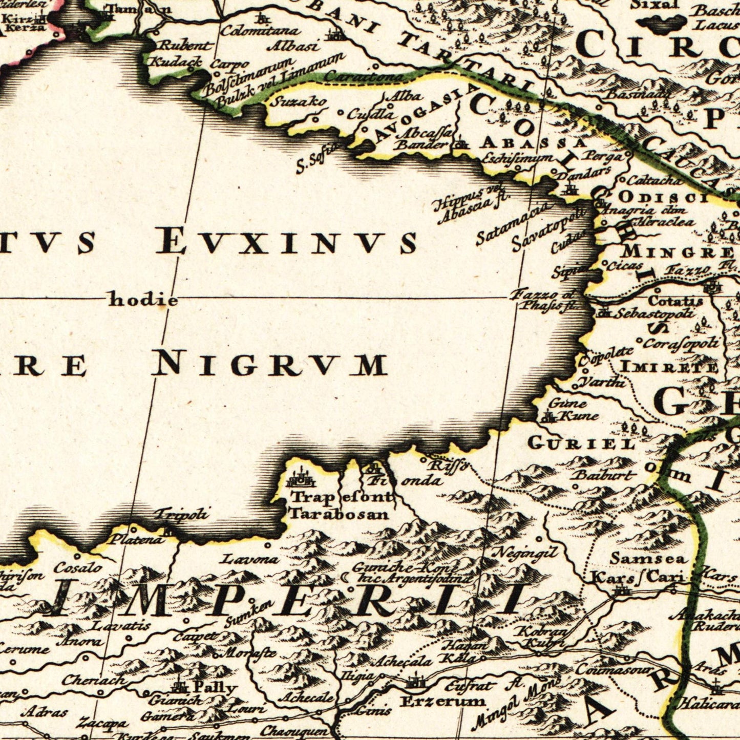 Historische Landkarte Persien um 1750